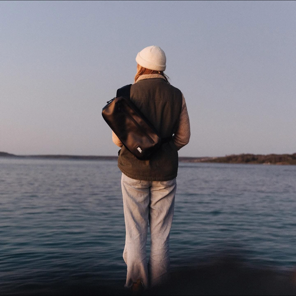 Crocpak Black Palmarès Messenger Sling Bag - Protective Waterproof Bag