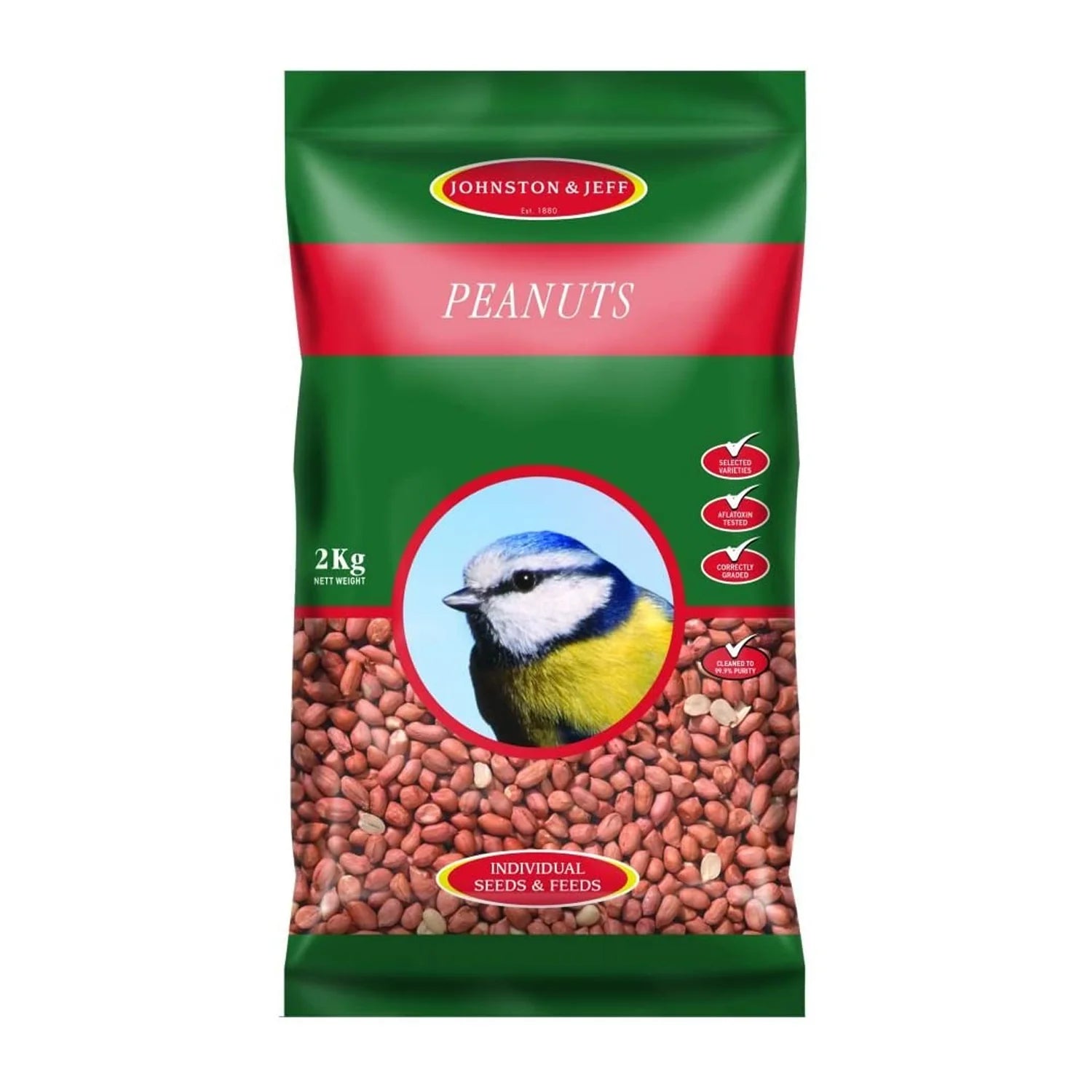 Johnston & Jeff Peanuts Bird Food - 2KG