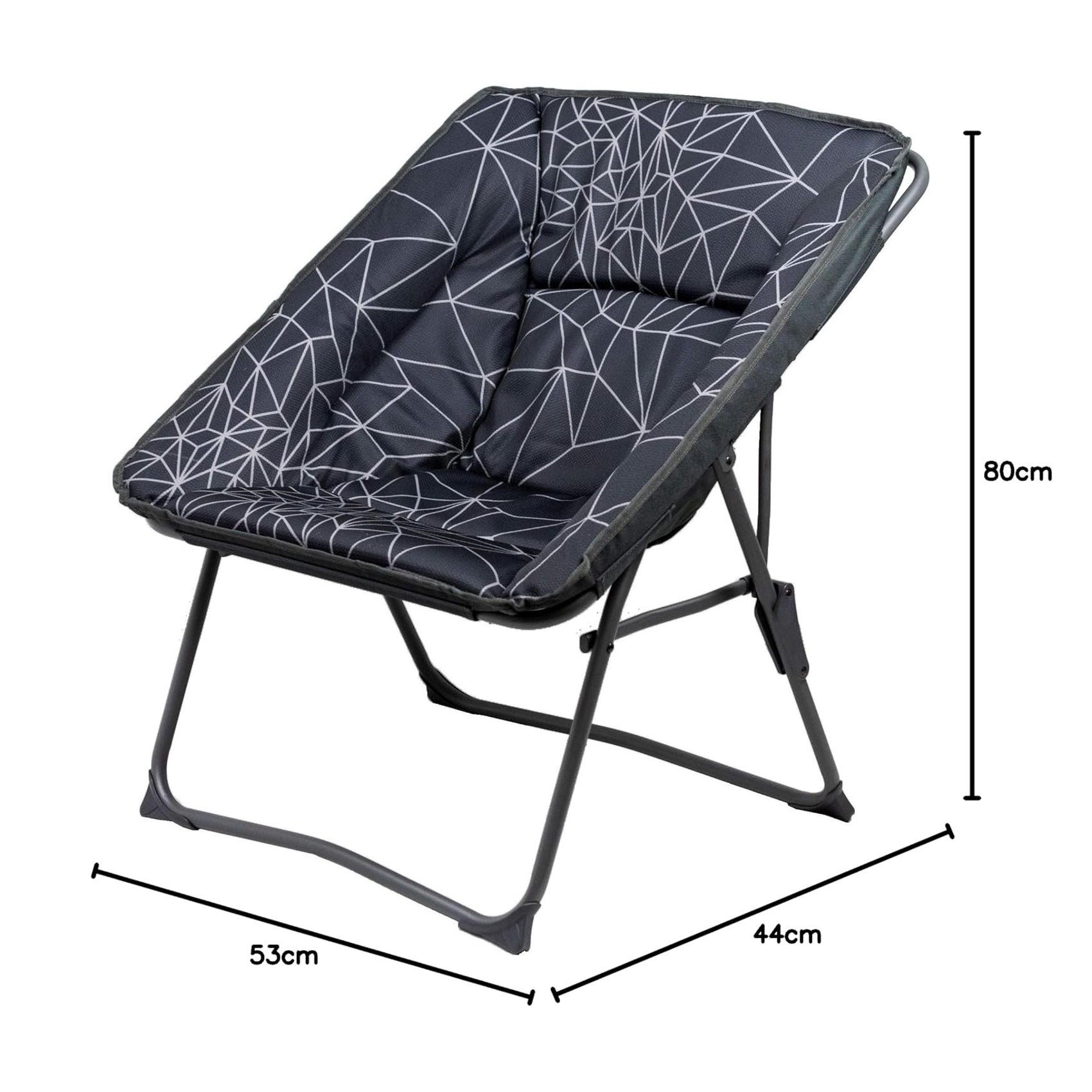 Portal Outdoor Folding Camping Chair Bilbao Moon Grey