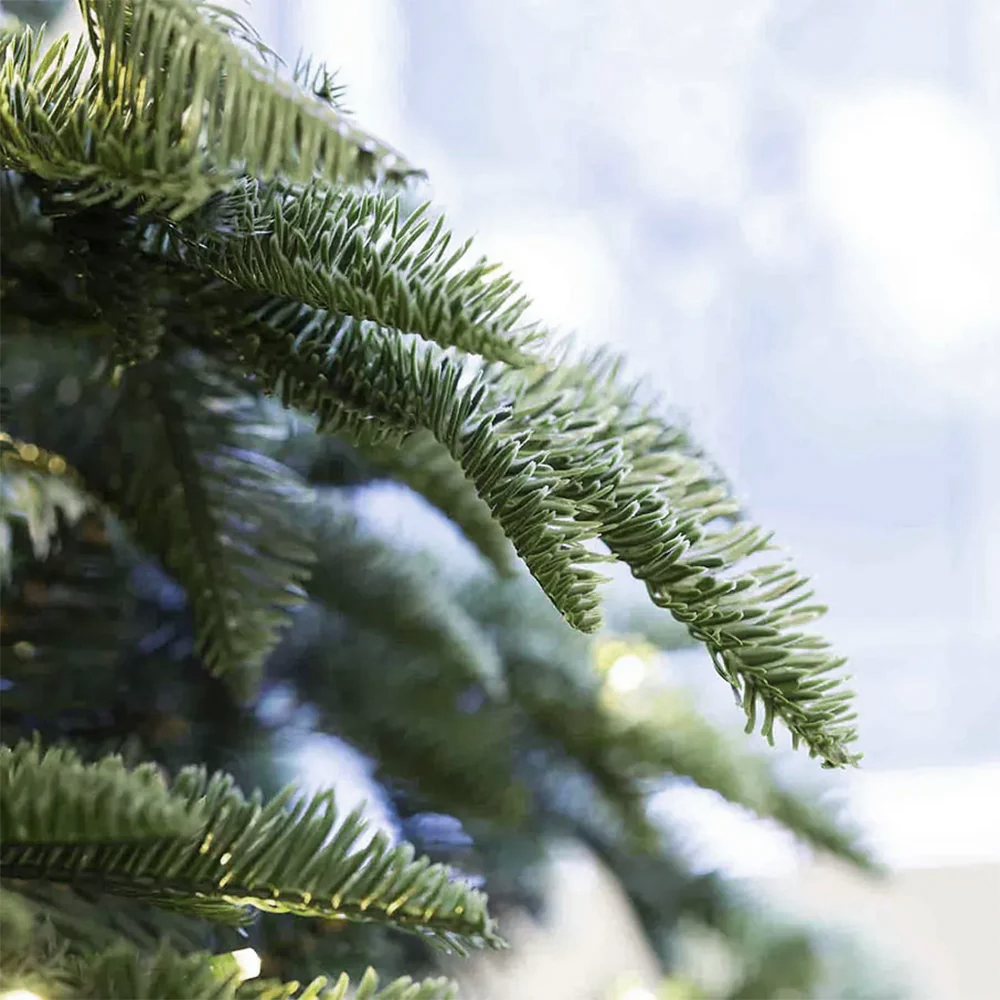 Artificial Green Portland Fir Pre Lit Grand Fir Christmas Tree 8ft