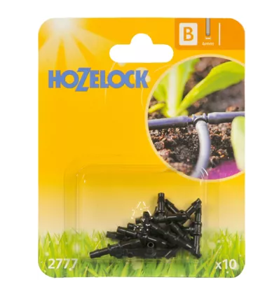 Hozelock 2777 T Piece Connectors 4mm - Pack of 10
