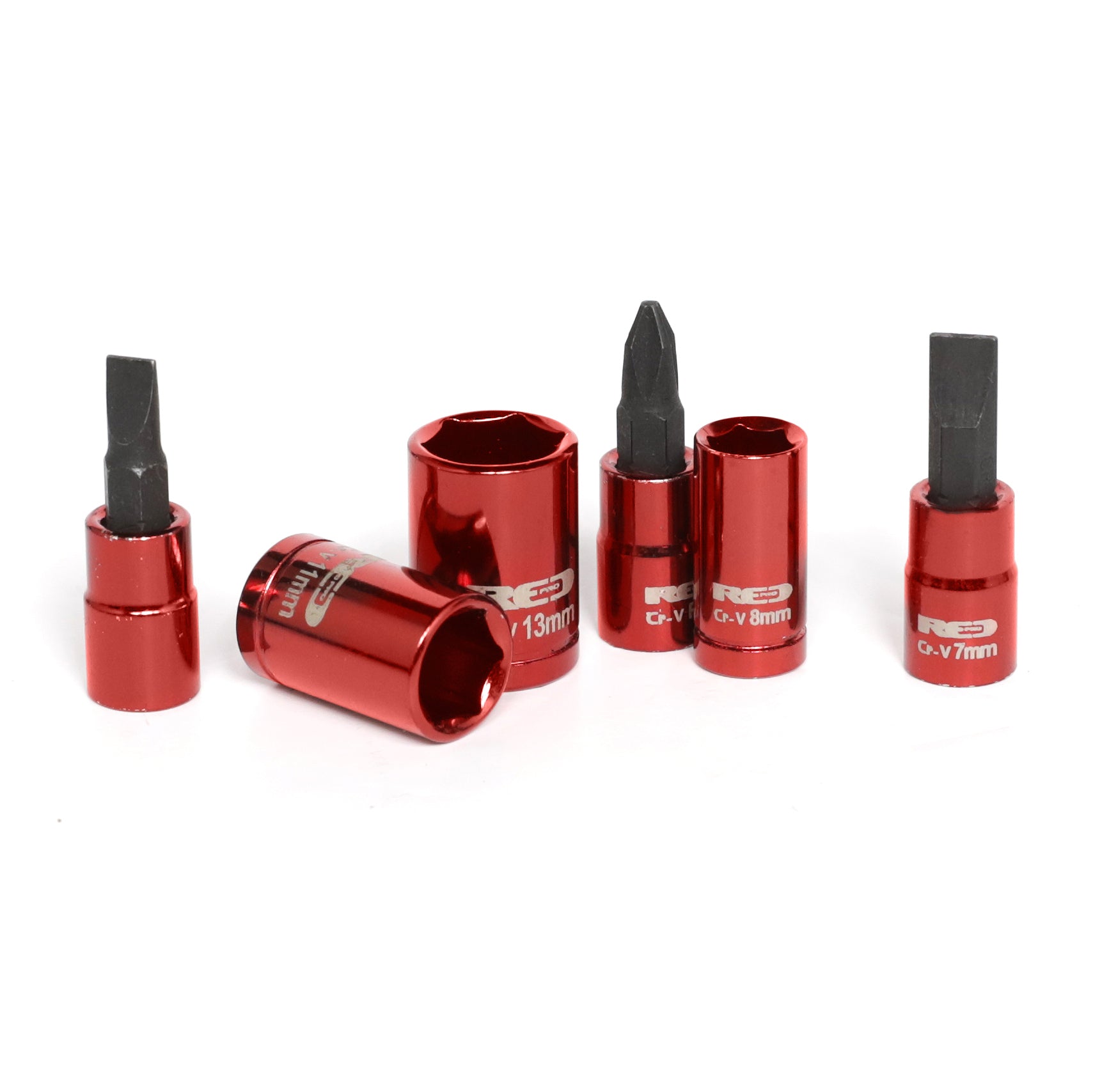 Red Pro Tools 23pc Socket Set 1/4" Drive (6.00 Series) - Red