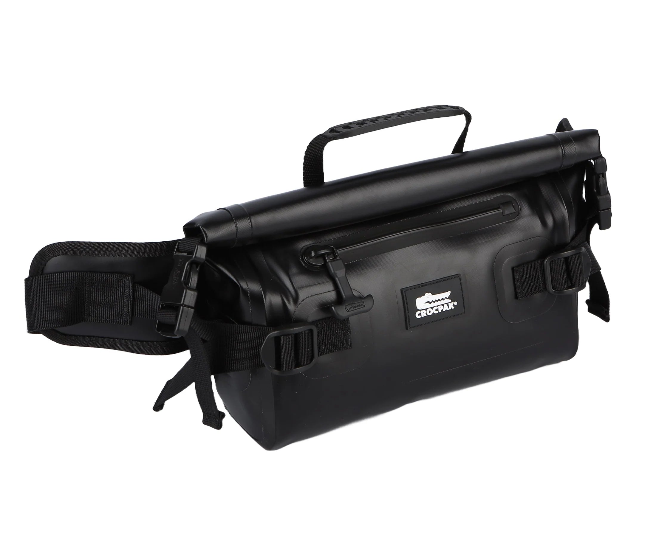 Crocpak Black Roamer Tactical Sling Pouch - Protective Waterproof Bag