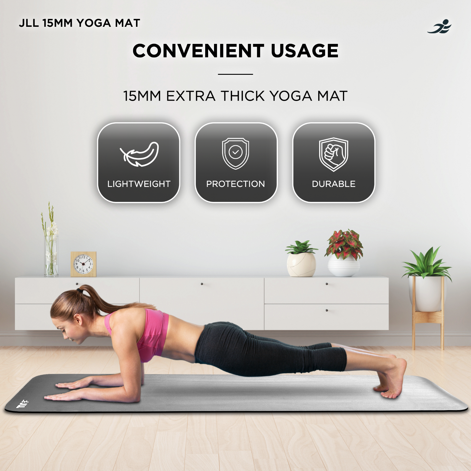 Yoga Exercise Mats - 15mm (Extra-Thick)