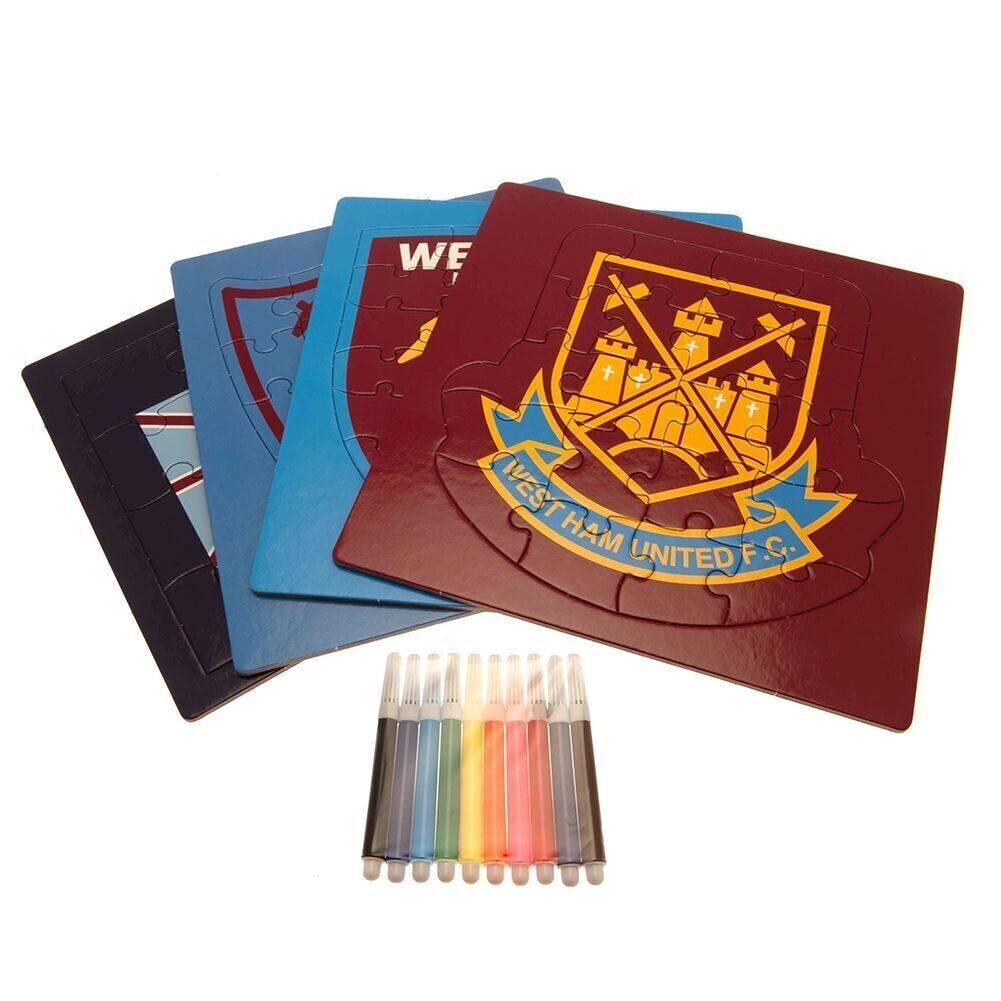 West Ham Colour-in Crest Jigsaw Puzzles