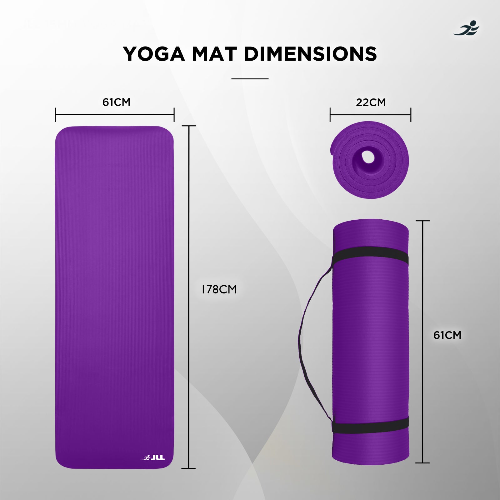Yoga Exercise Mats - 10mm (Thick)