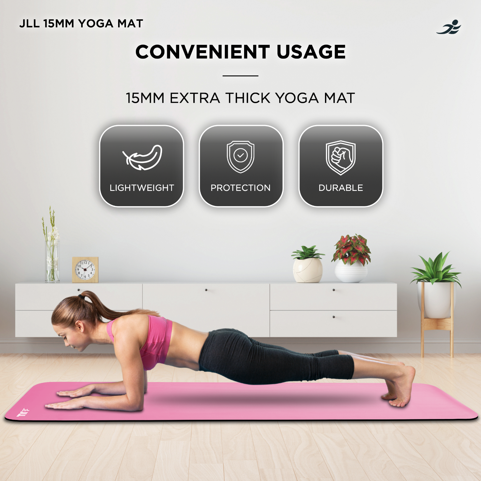 Yoga Exercise Mats - 15mm (Extra-Thick)
