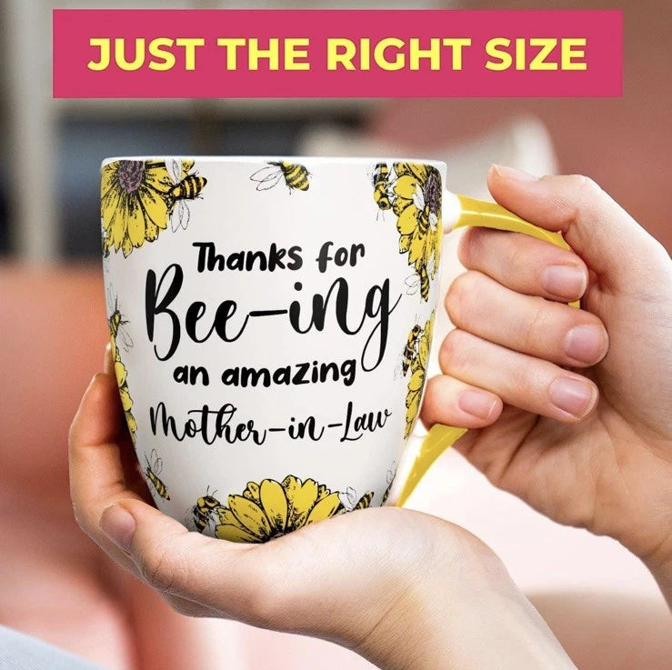 Love Mug®: Thanks for Bee-ing an Amazing Mother in Law Mug
