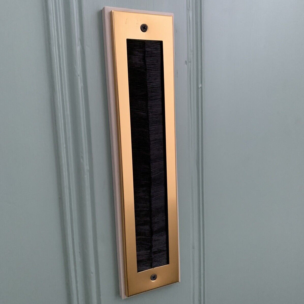 Letter Box Draught Excluder - Gold