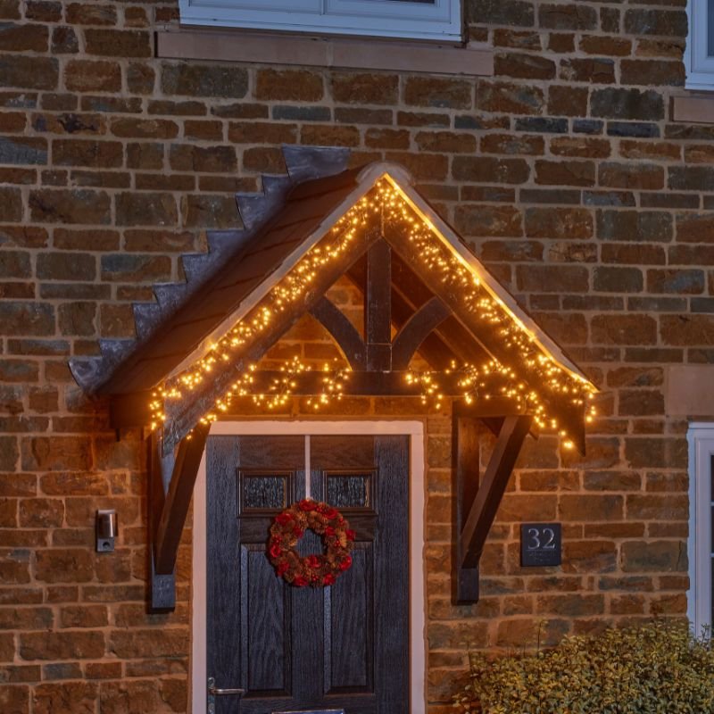 1000 Indoor / Outdoor Multifunction Low Voltage LED String CLUSTER Lights - mains powered