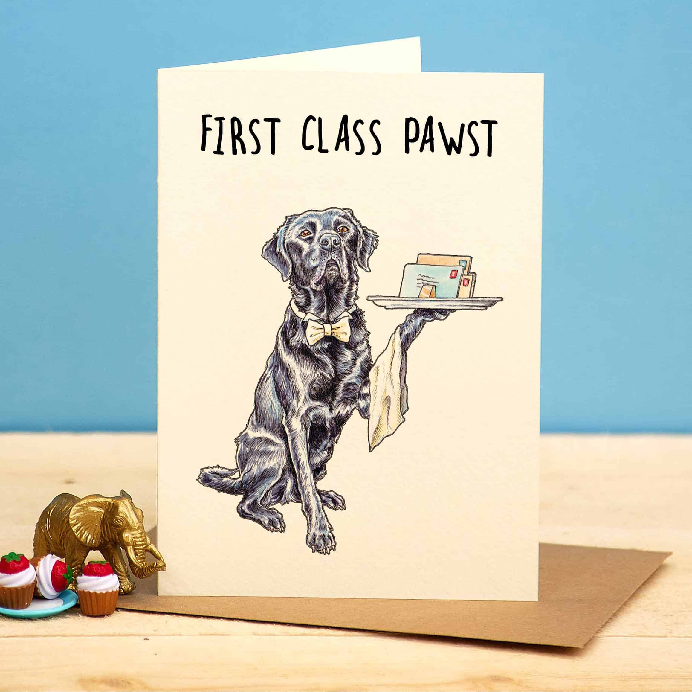 First Class Pawst Card by Bewilderbeest