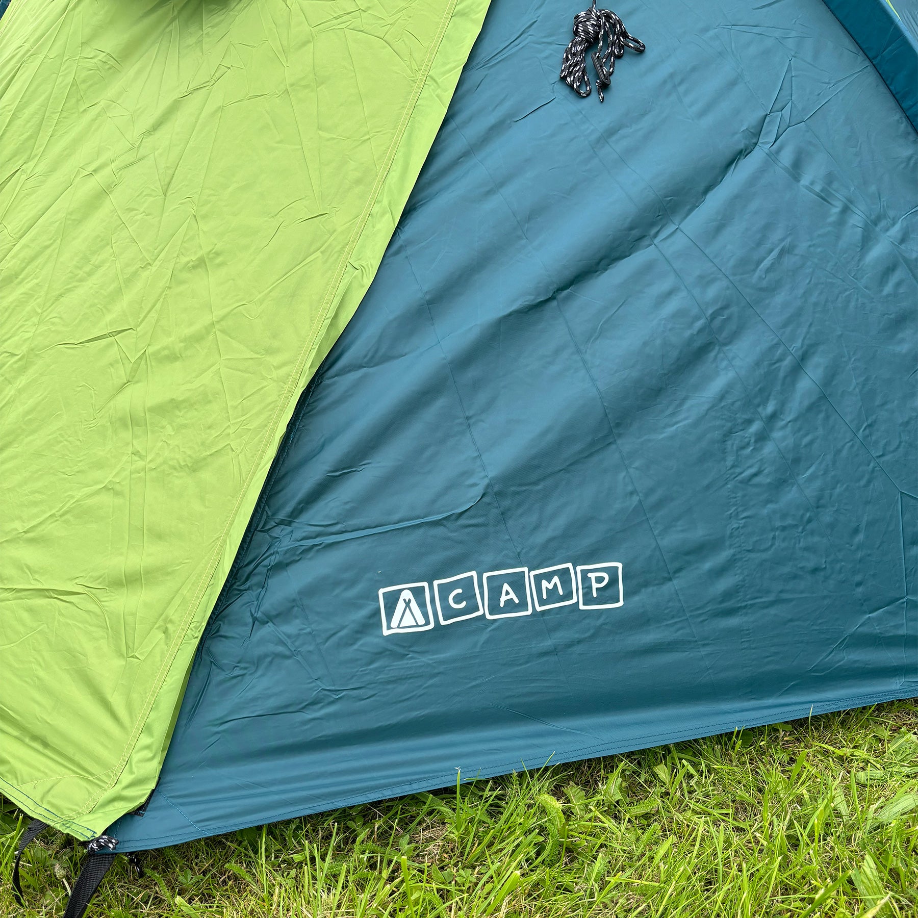 Tambu Acamp 3-4 Person Dome Tent - Dark Turquoise / Olive Green - 55% OFF