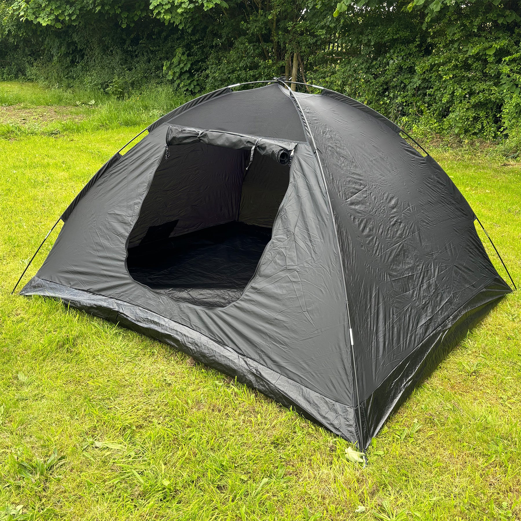 Tambu Acamp 3-4 Person Dome Tent - Grey / Taupe - 55% OFF