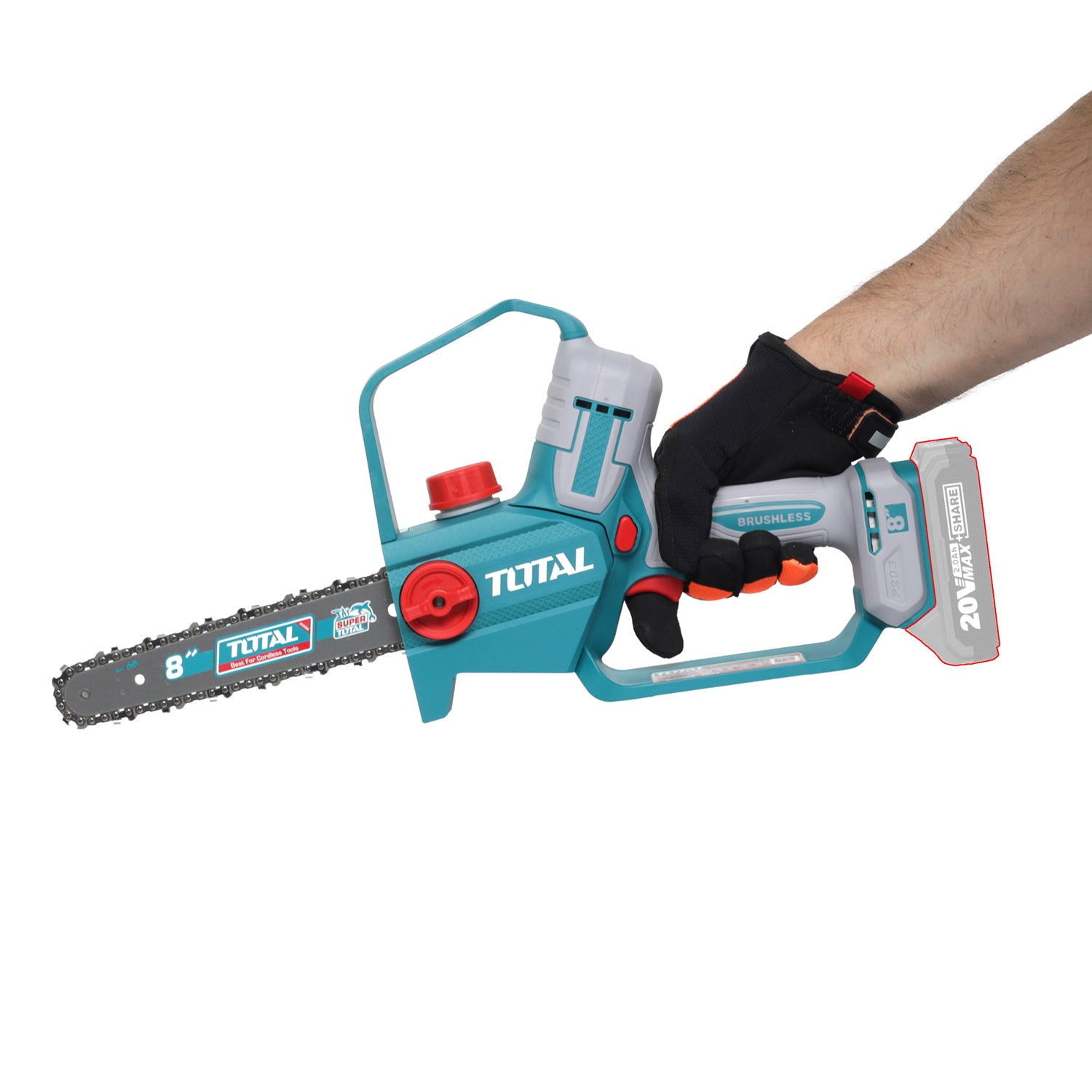 Total Li-Ion 20V Cordless Pruner Saw 8" / 200mm (Battery Not Included) - TGSLI2088