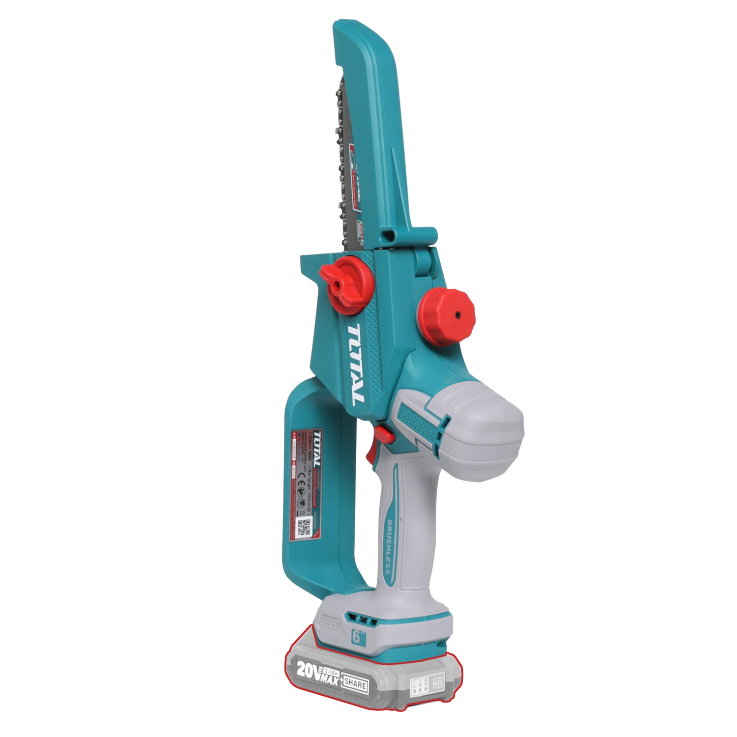 Total Li-Ion 20V Cordless Pruner Saw 6" / 150mm (Battery Not Included) - TGSLI2066