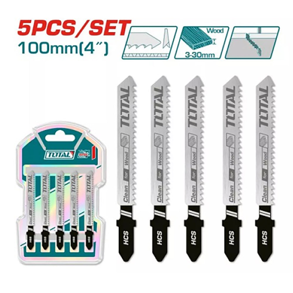 Total Jig Saw Blades for Wood - 5pcs - TAC51101B
