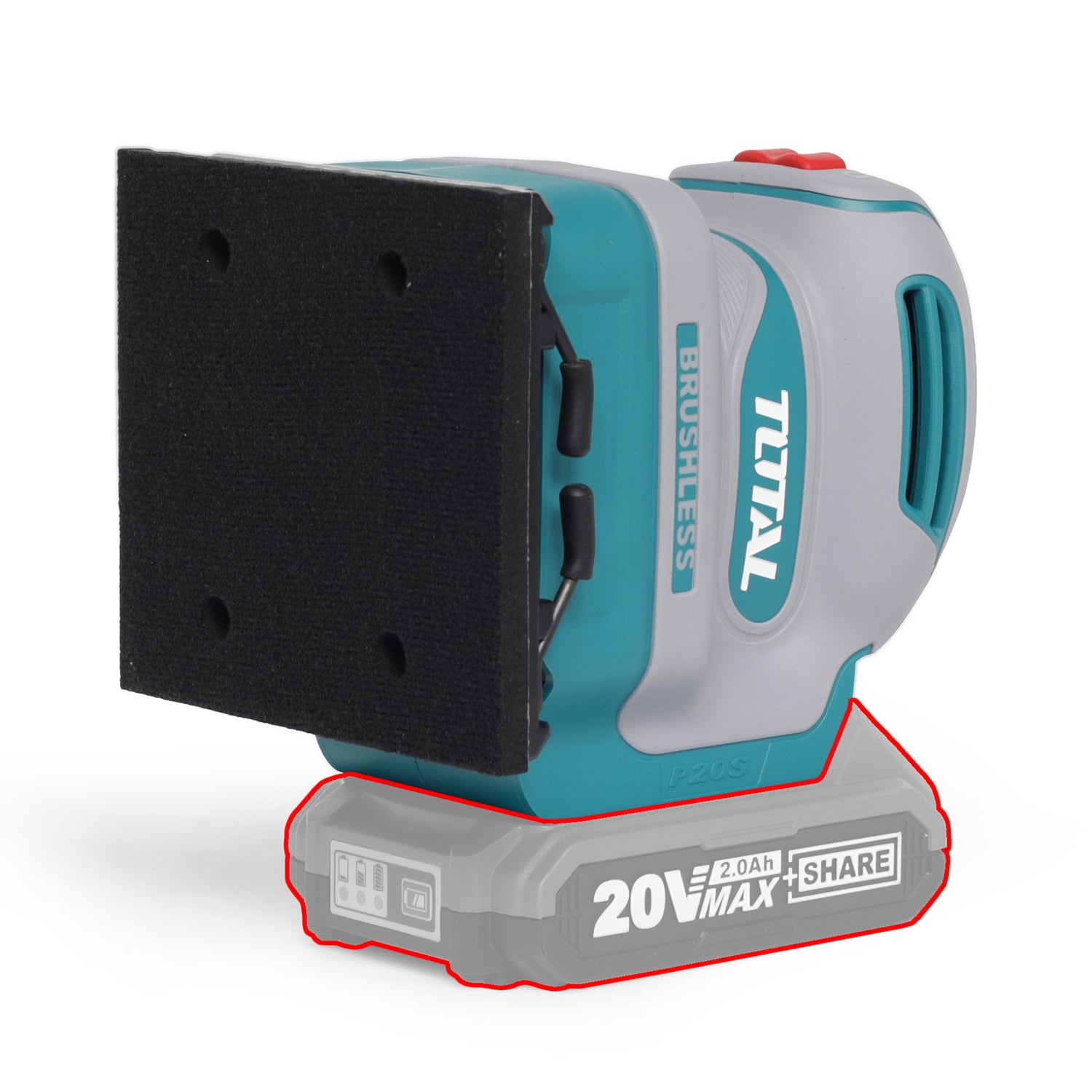 Total Li-Ion 20V Sheet Sander (Battery Not Included) - TSHSLI2024