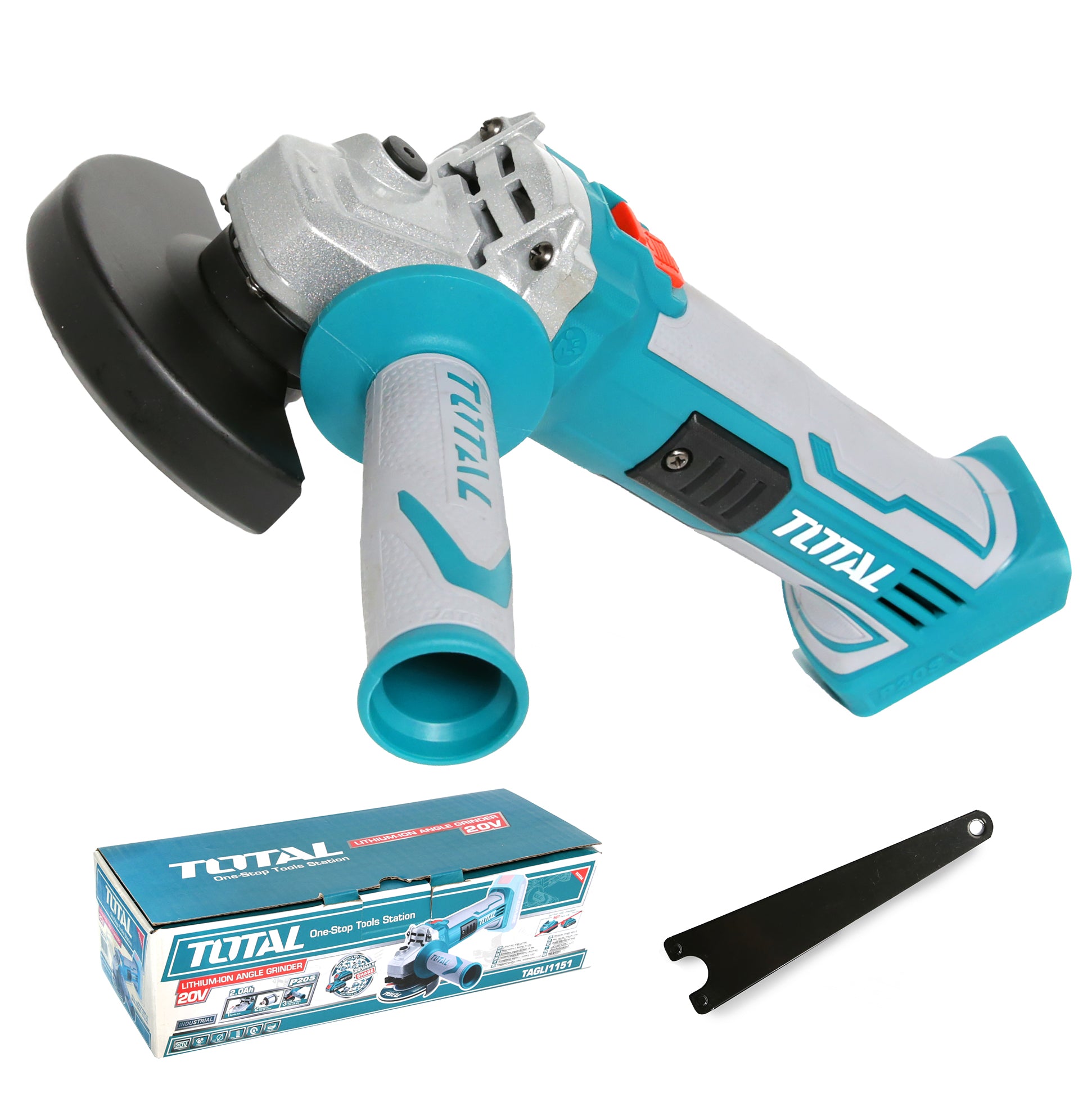 Total Li-Ion 20V Angle Grinder (Battery not included) - TAGLI1151