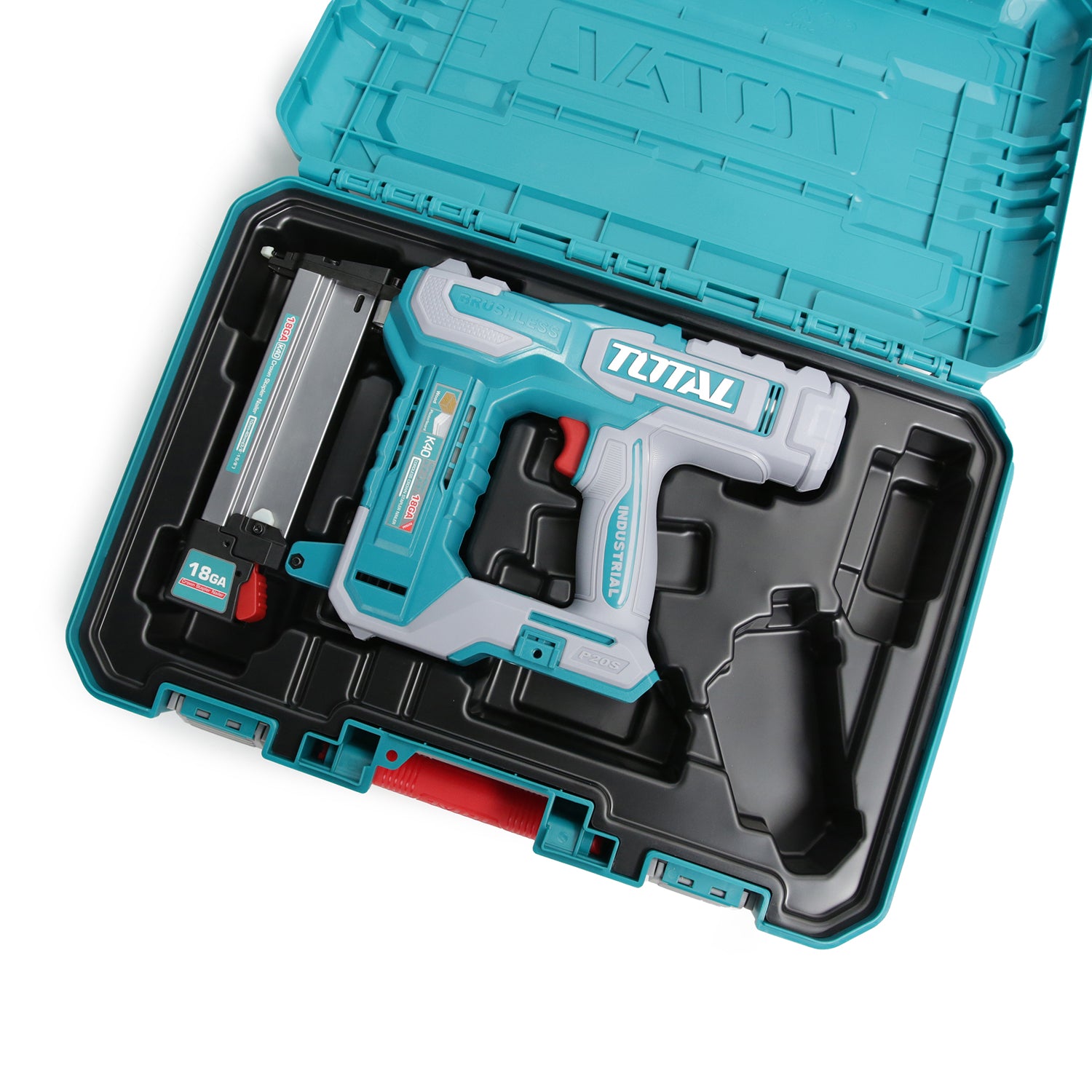 Total Li-Ion 20V Cordless Crown Stapler Nailer (Battery not included) - TCSNLI6005
