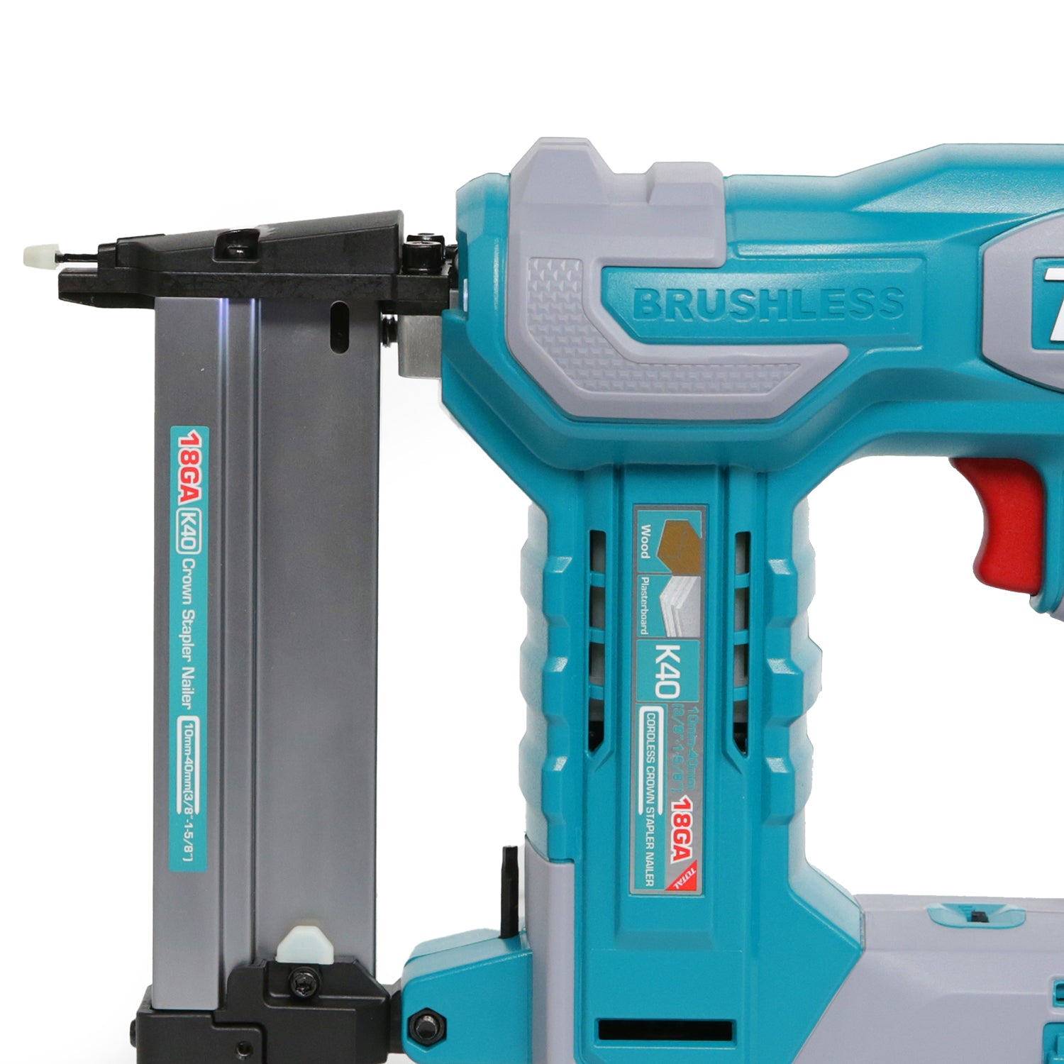 Total Li-Ion 20V Cordless Crown Stapler Nailer (Battery not included) - TCSNLI6005