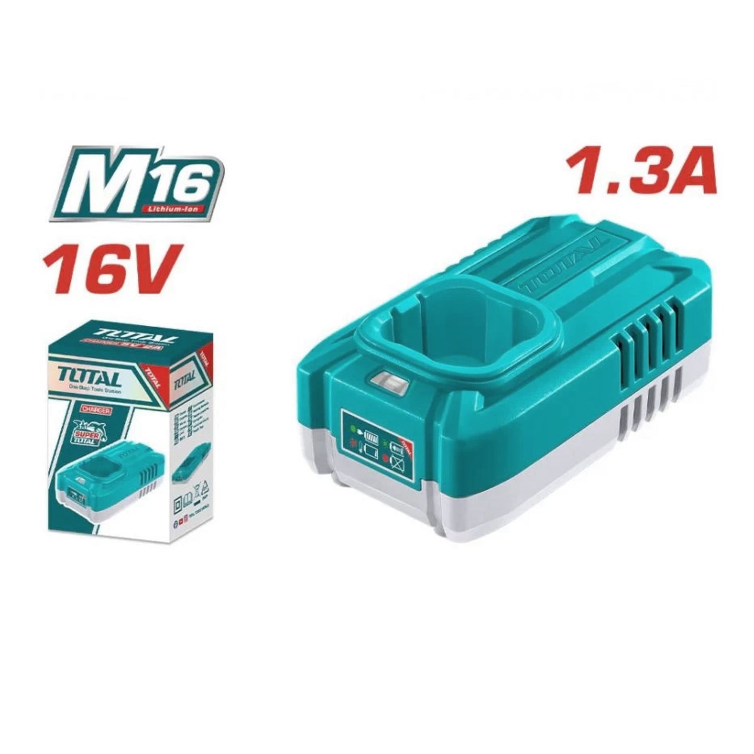 Total Li-Ion 16V M16 Battery Charger - TFCLI1613