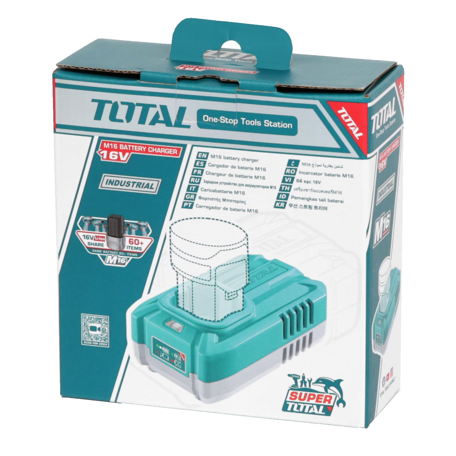 Total Li-Ion 16V M16 Battery Charger - TFCLI1613