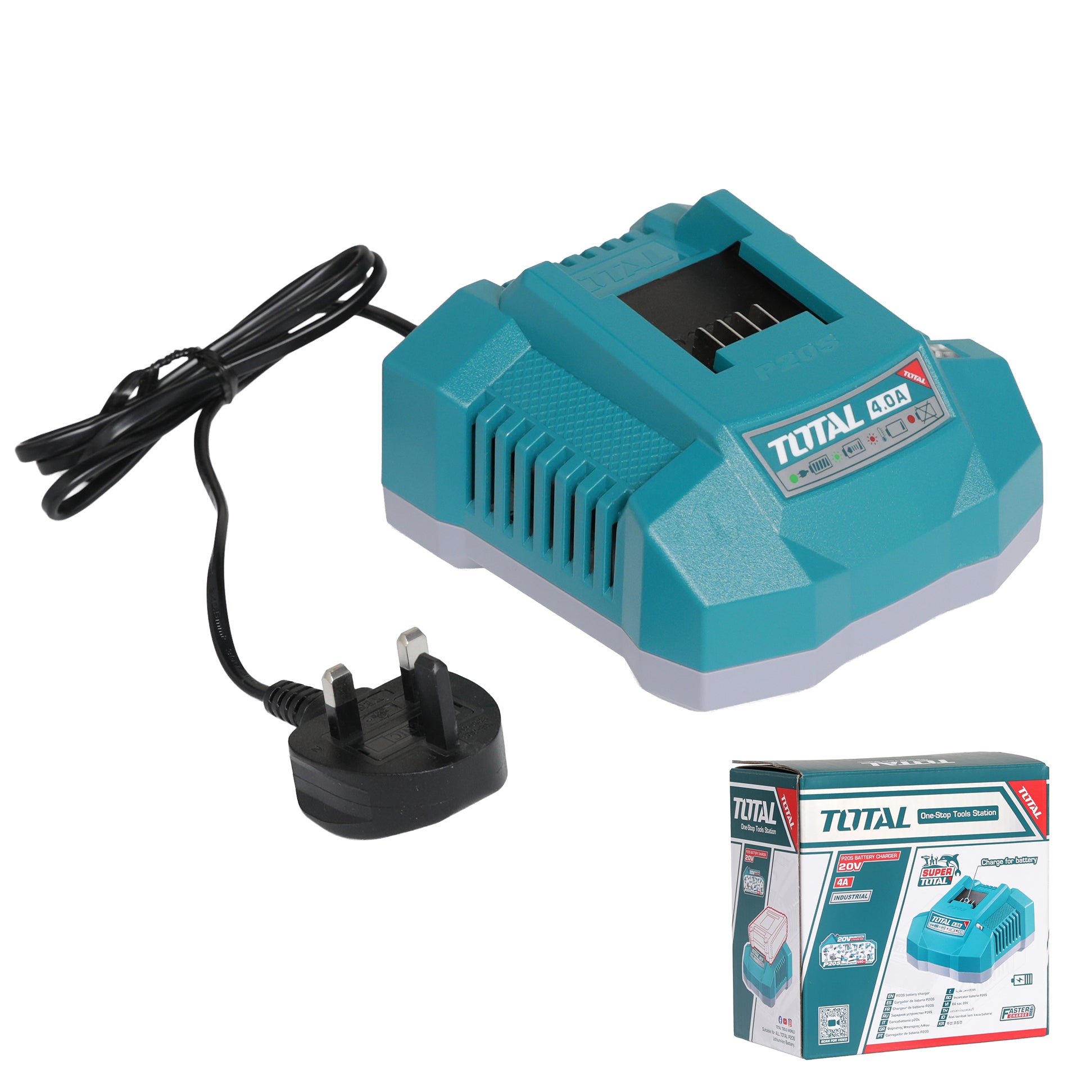 Total Li-Ion 20V Fast Intelligent Charger - TFCLI20411E