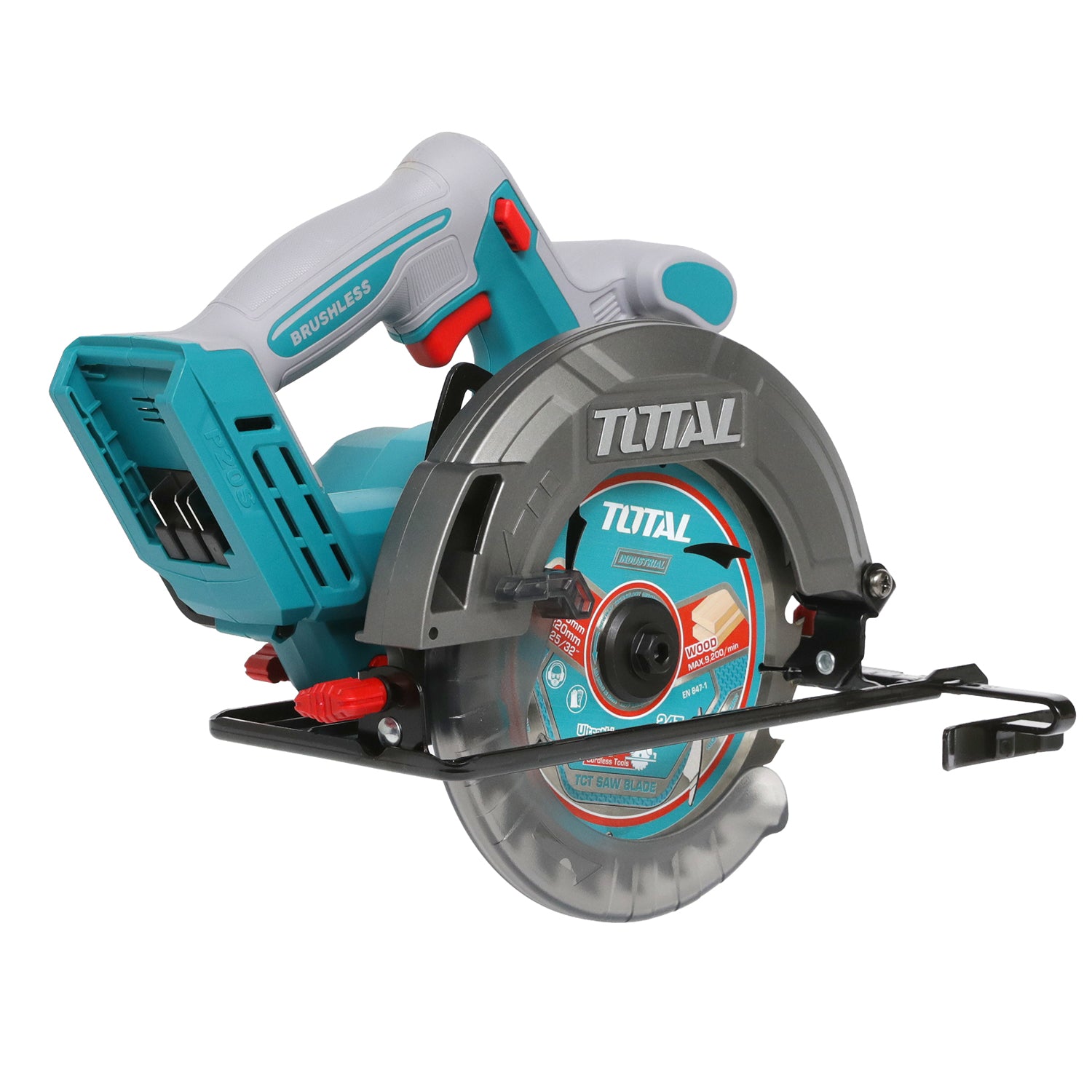 Total Li-Ion 20V Cordless Circular Saw 165mm (Battery Not Included) - TSLI1652