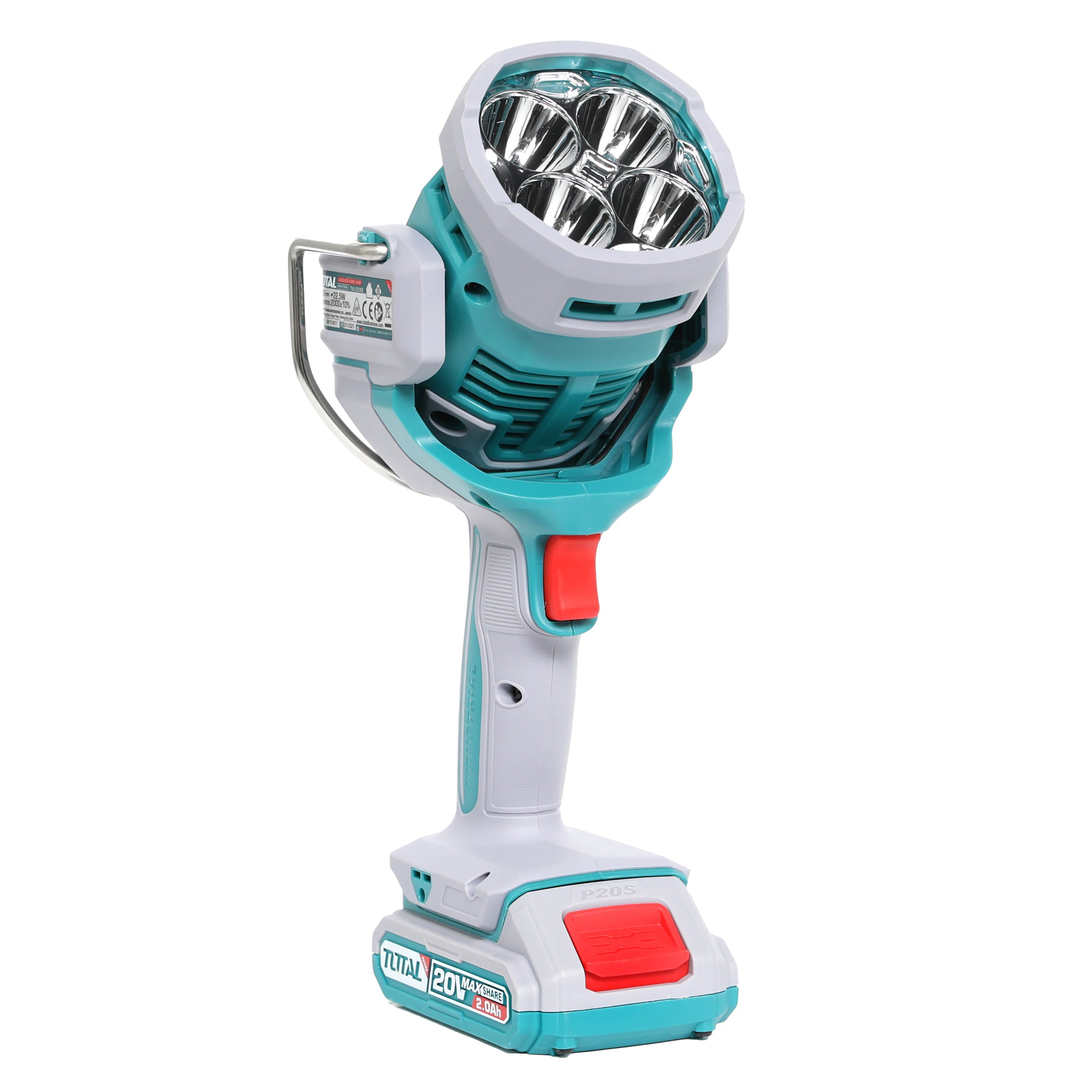 Total Li-Ion 20V Cordless 3pc Combo Kit (with 2 x Batteries & Charger) - TOSLI241196E