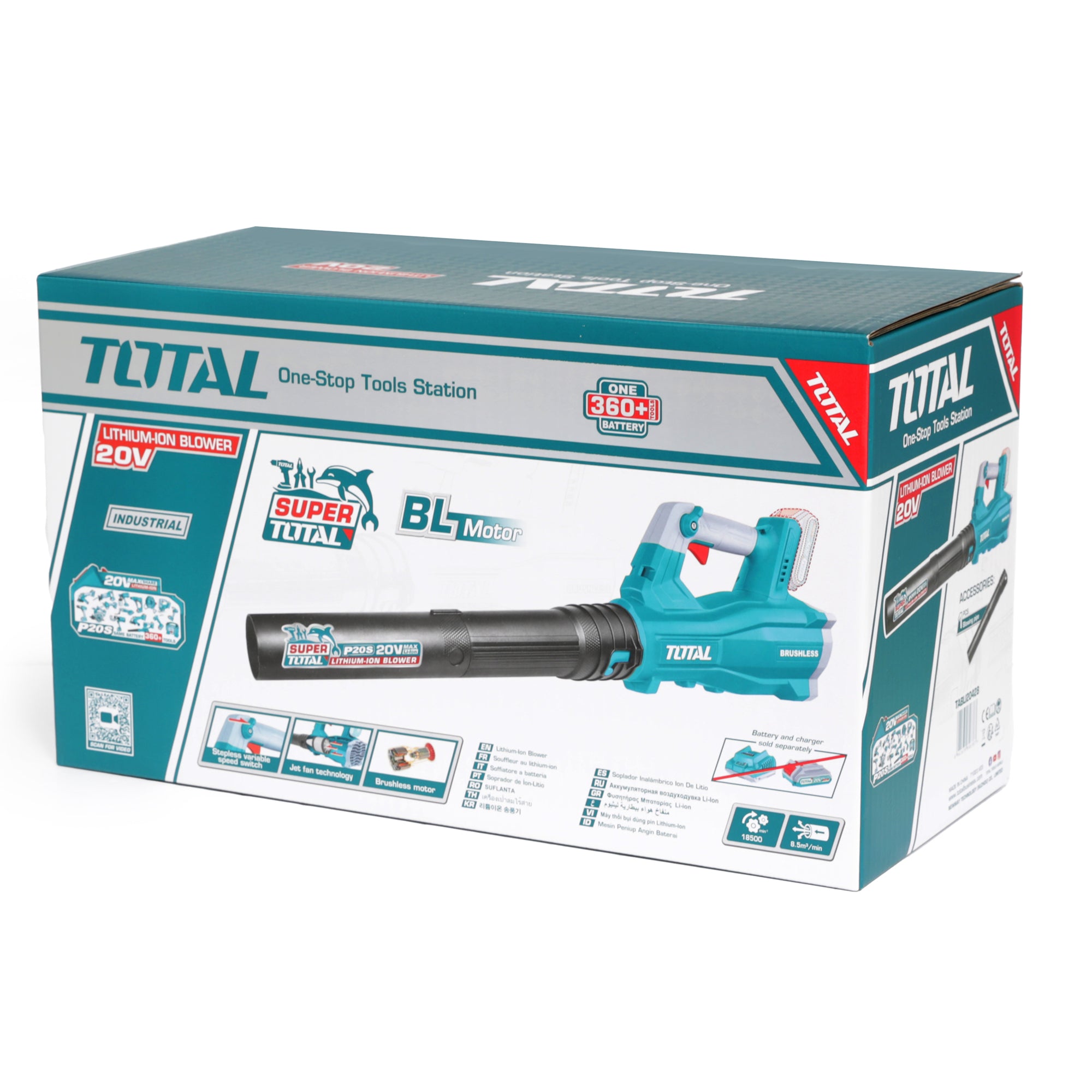 Total Li-Ion 20V Blower (Battery not included) - TABLI20428