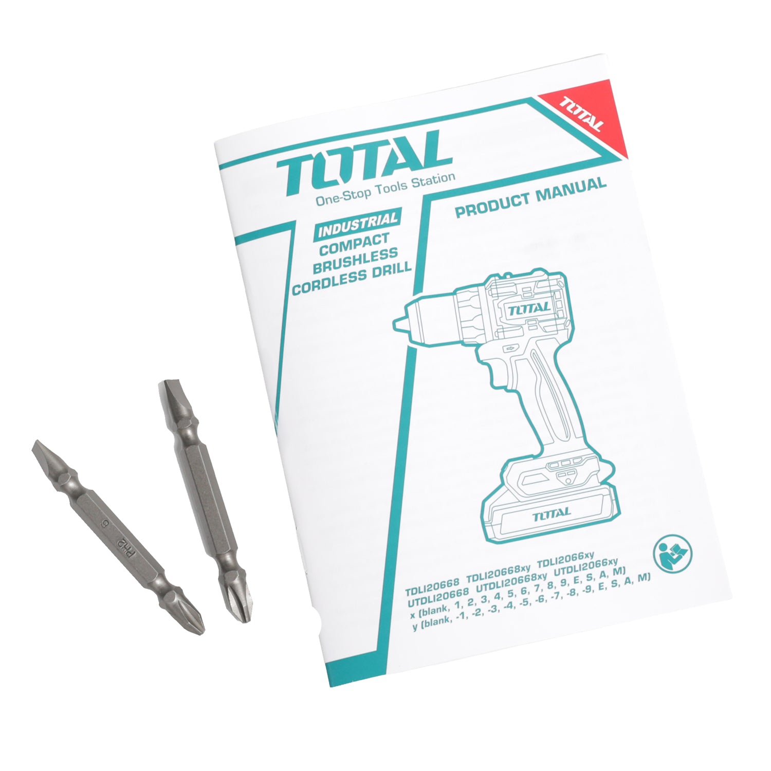 Total Li-Ion 20V Compact Brushless Cordless Drill (Battery not included) - TDLI206681