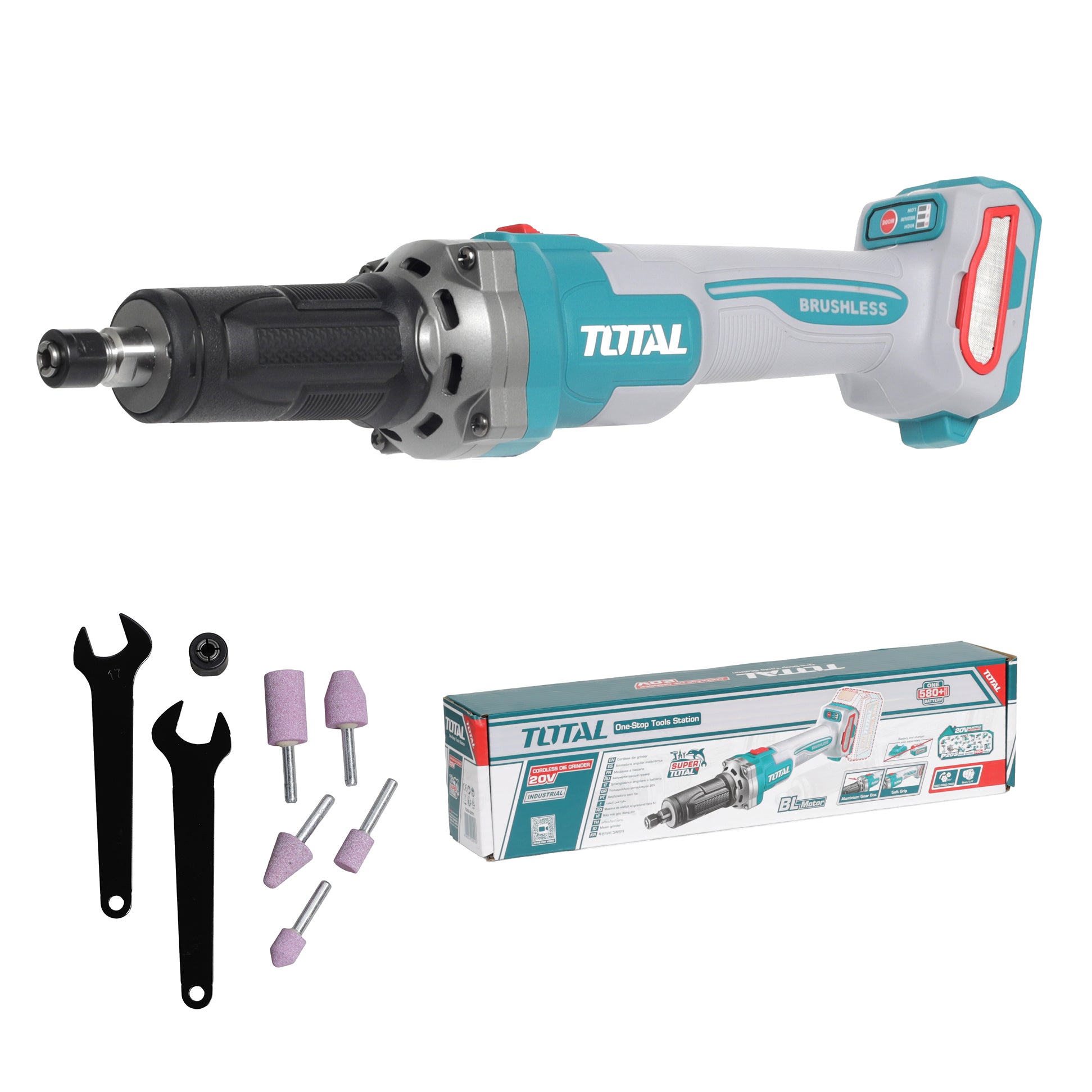 Total Li-Ion 20V Brushless Die Grinder (Battery not included) - TDGLI2001