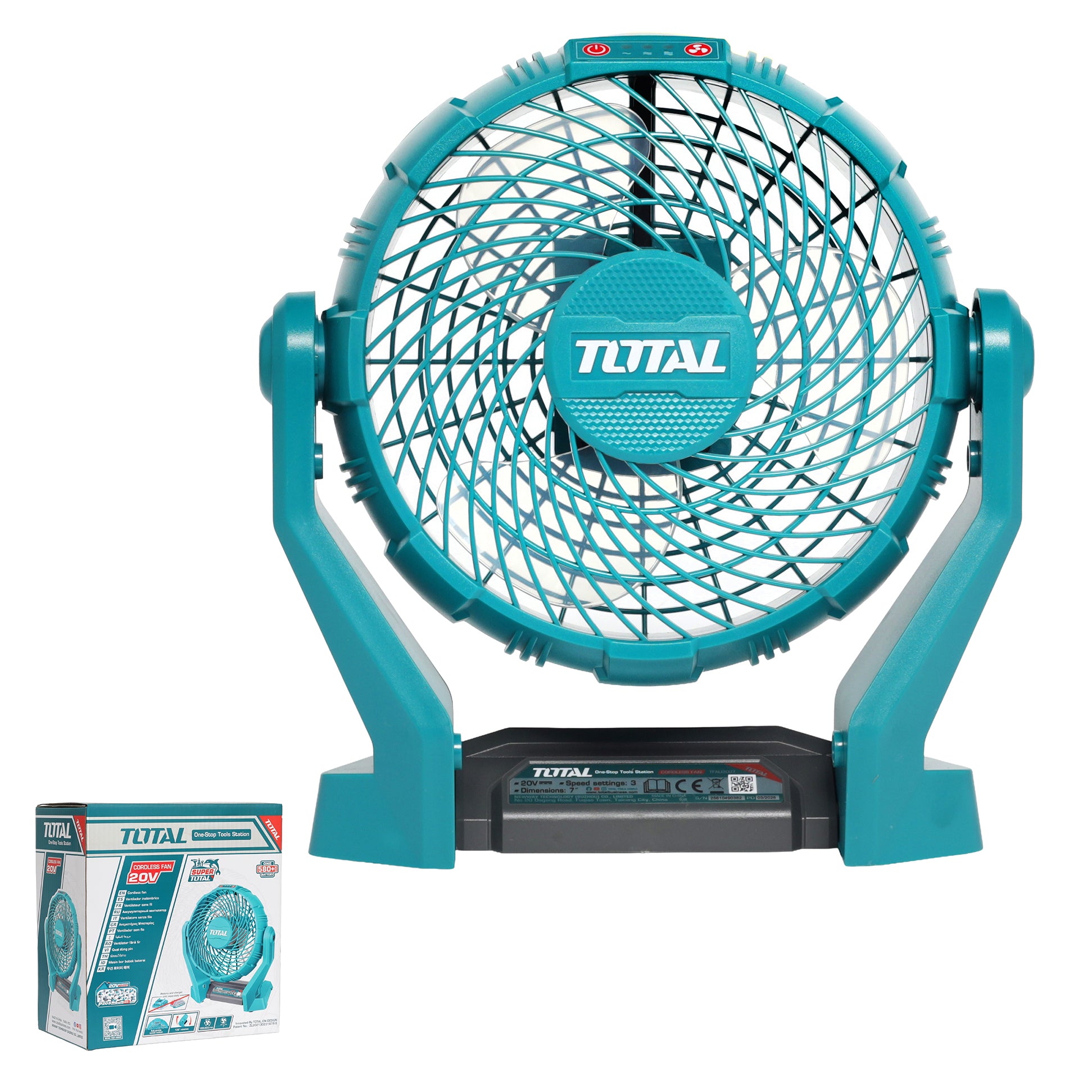 Total Li-Ion 20V Cordless Fan (Battery not included) - TFALI2007