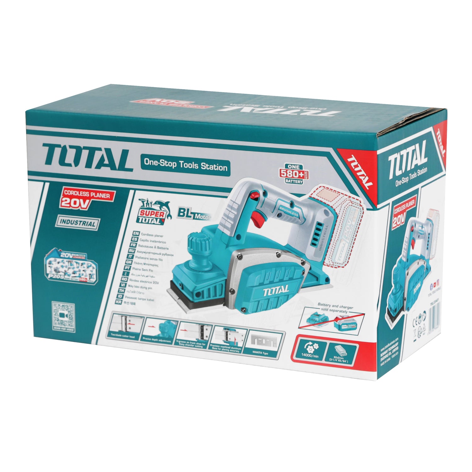 Total Li-Ion 20V Cordless Planer (Battery Not Included) - TRLI20401