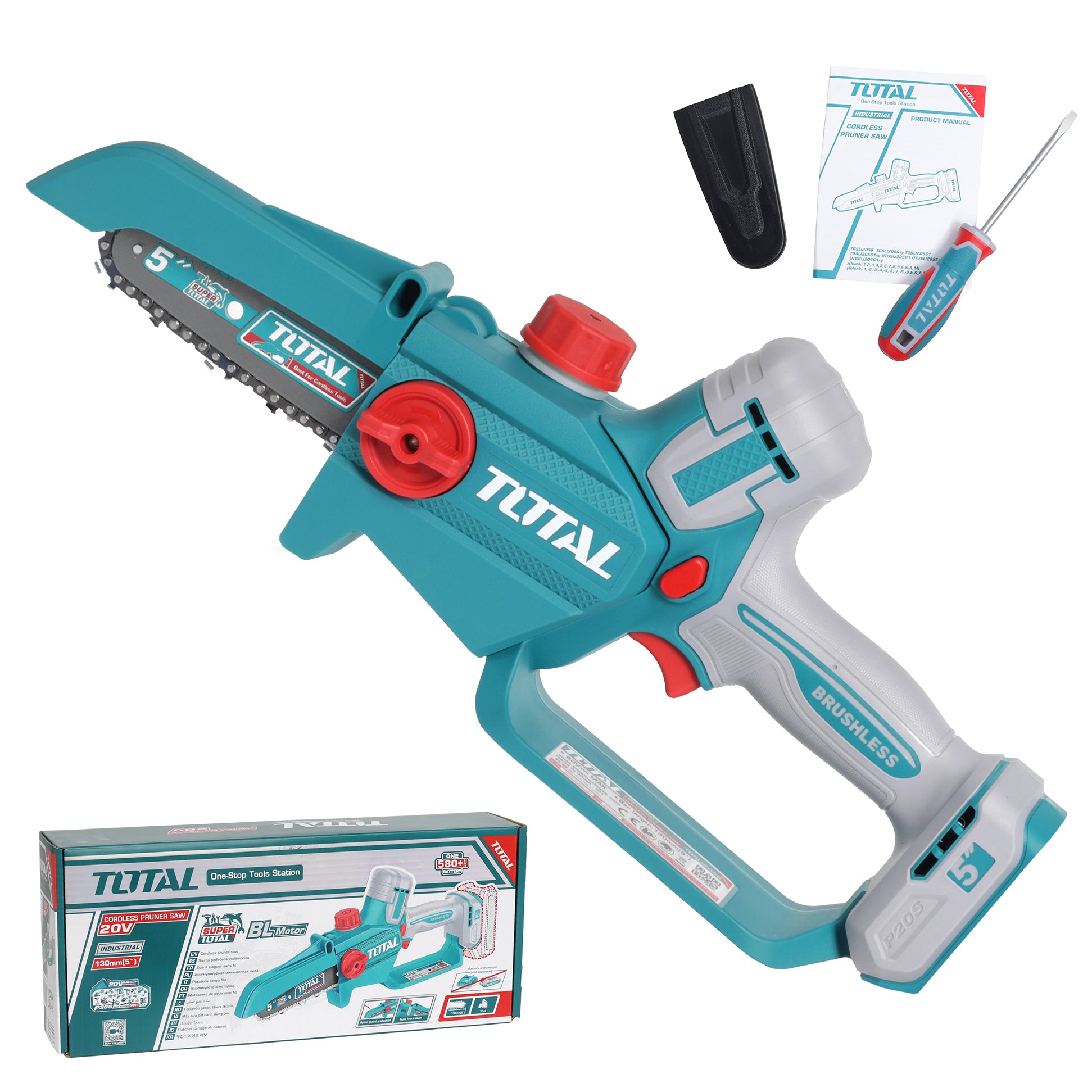Total Li-Ion 20V Cordless Pruner Saw 5" / 130mm (Battery Not Included) - TGSLI2056