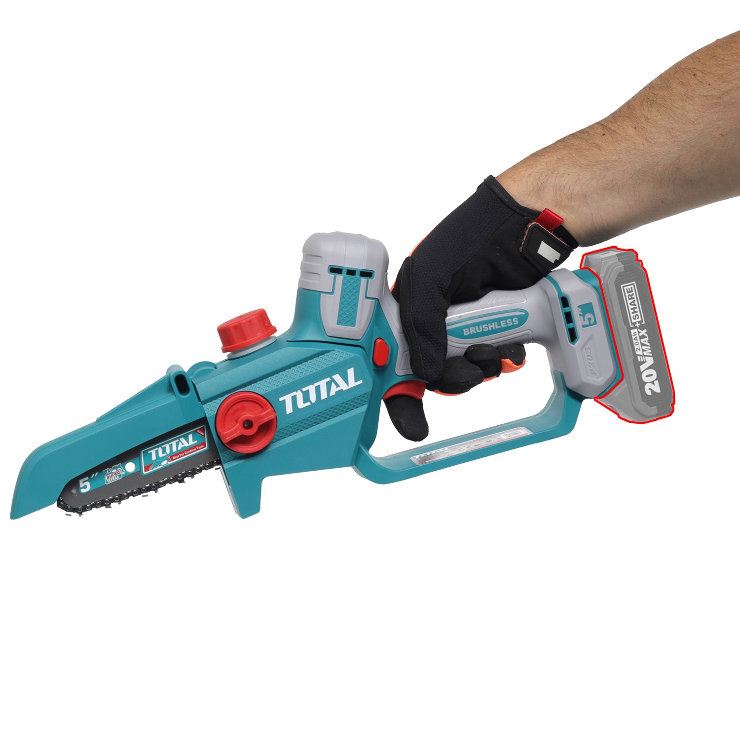 Total Li-Ion 20V Cordless Pruner Saw 5" / 130mm (Battery Not Included) - TGSLI2056