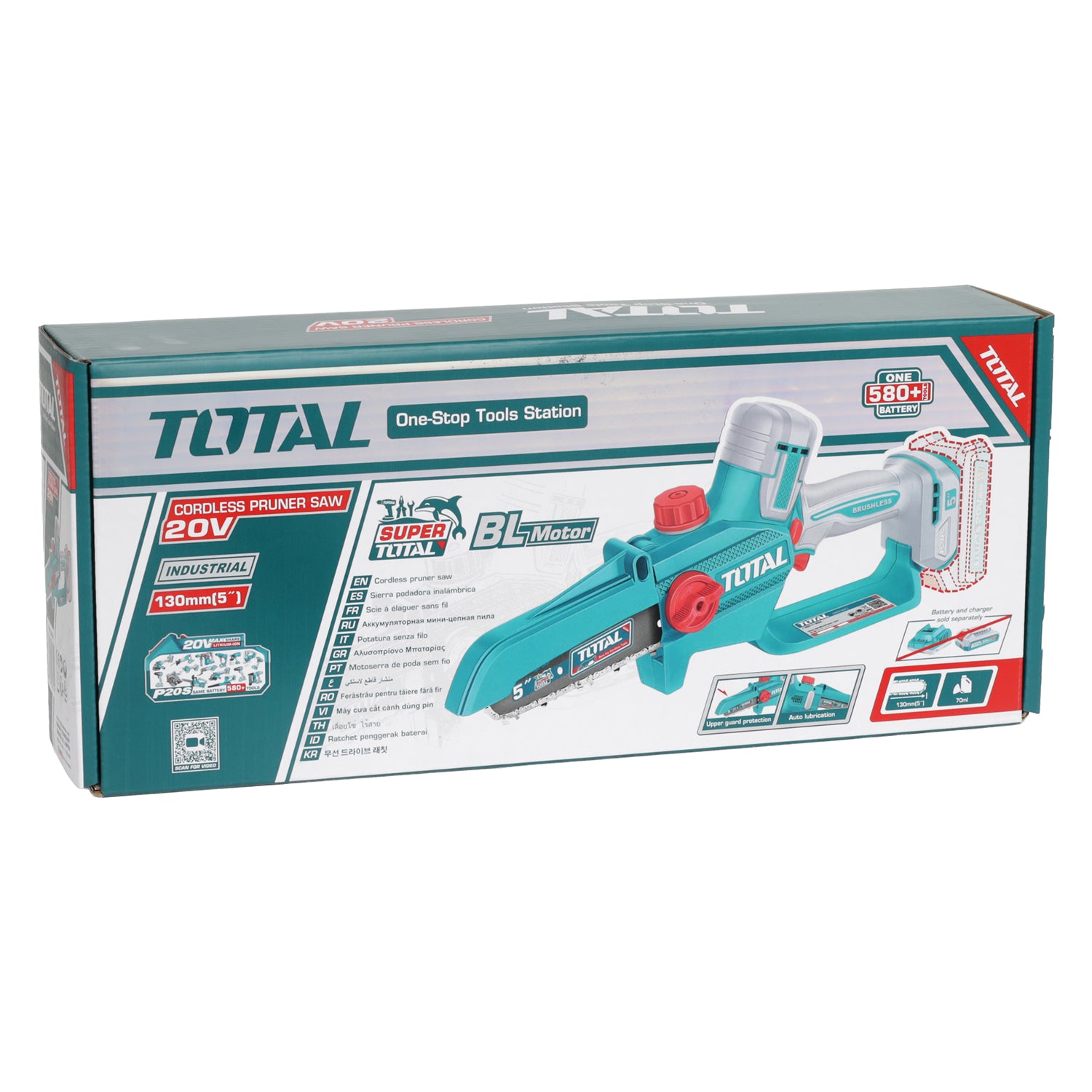 Total Li-Ion 20V Cordless Pruner Saw 5" / 130mm (Battery Not Included) - TGSLI2056