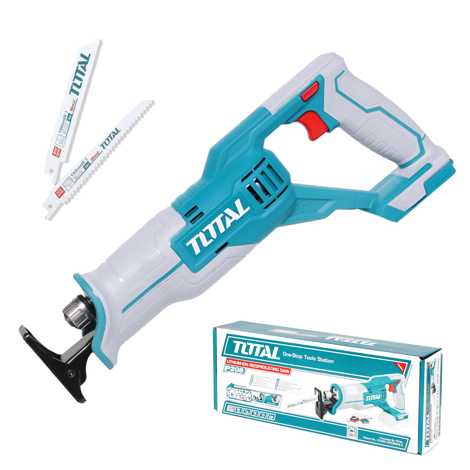 Total Li-Ion 20V Jig Reciprocating Saw (Battery not included) - TRSLI1152