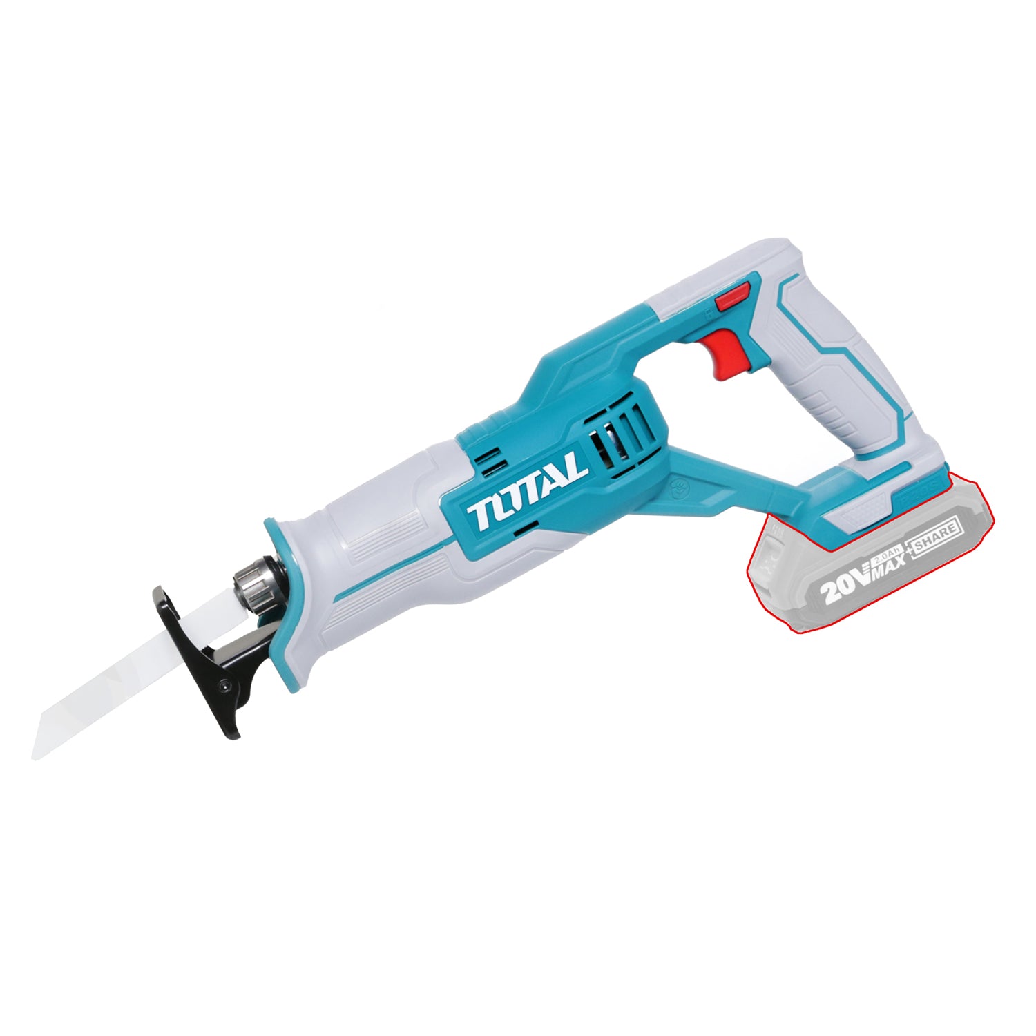 Total Li-Ion 20V Jig Reciprocating Saw (Battery not included) - TRSLI1152