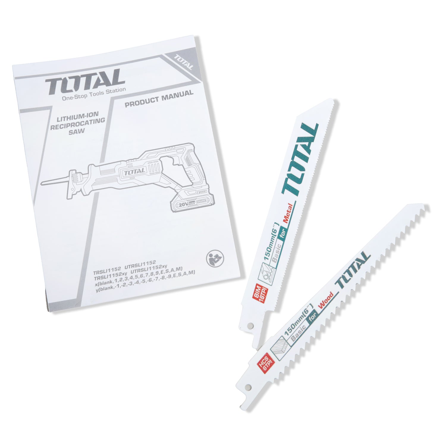 Total Li-Ion 20V Jig Reciprocating Saw (Battery not included) - TRSLI1152