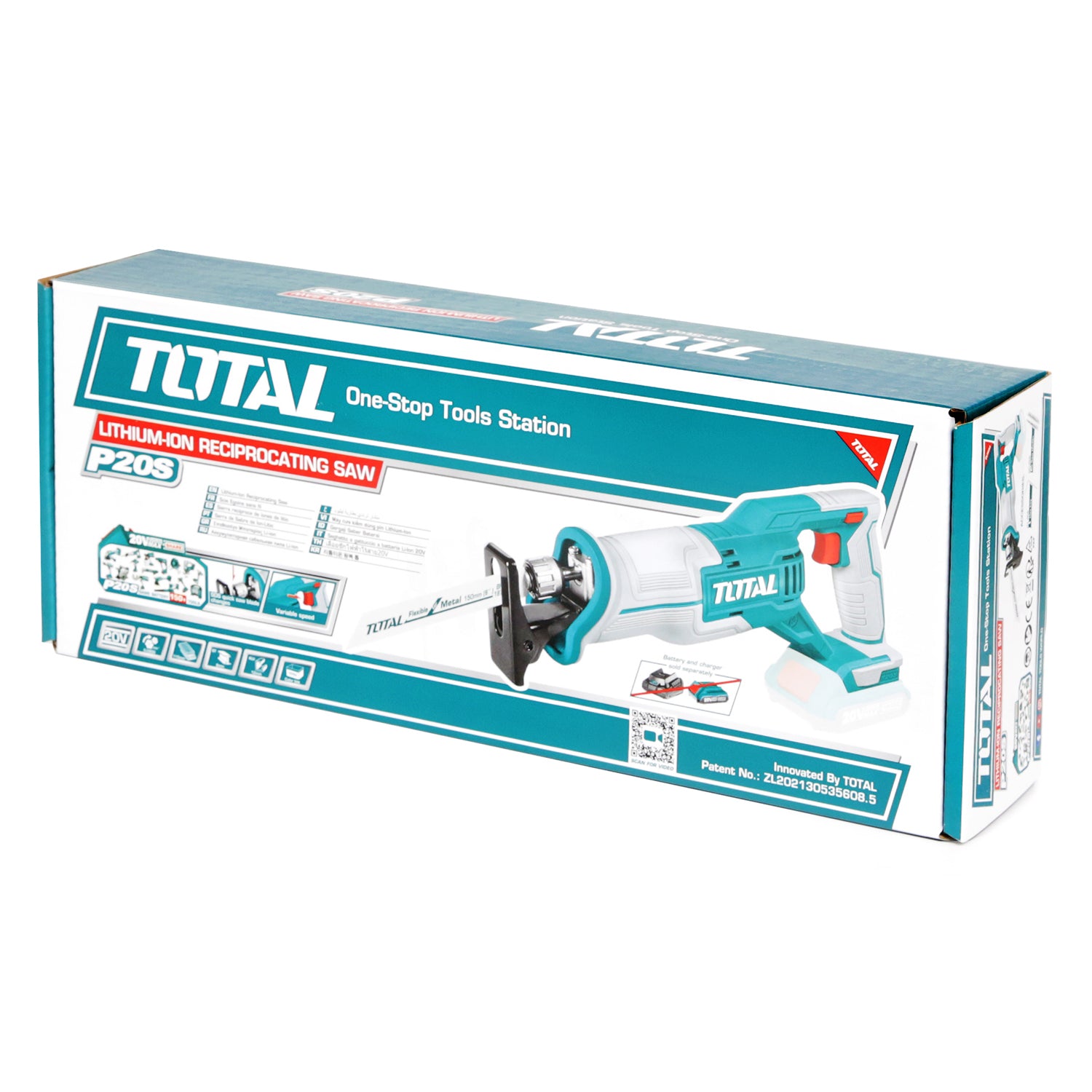 Total Li-Ion 20V Jig Reciprocating Saw (Battery not included) - TRSLI1152