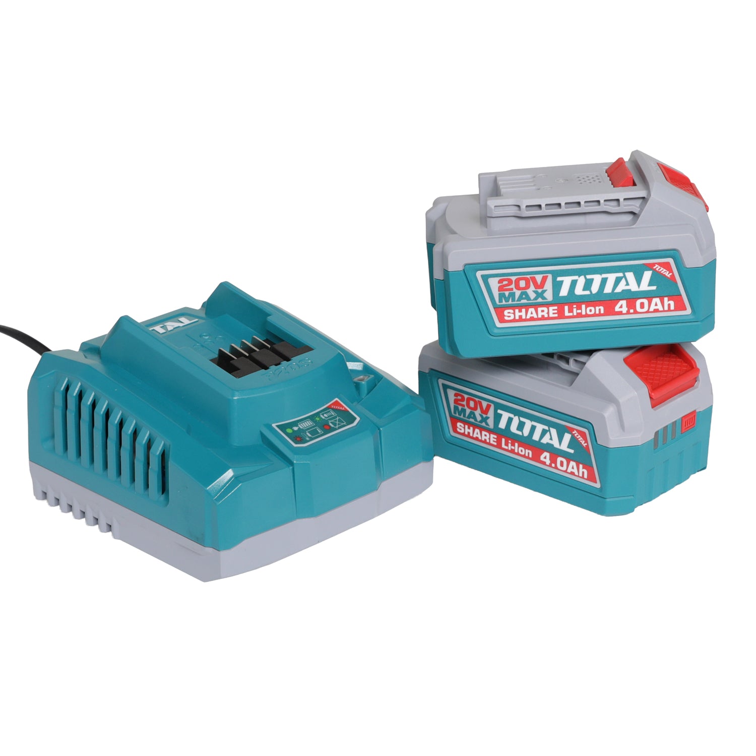 Total Li-Ion 20V Rotary Hammer (with 2 Batteries & Charger) - TRHLI262085E