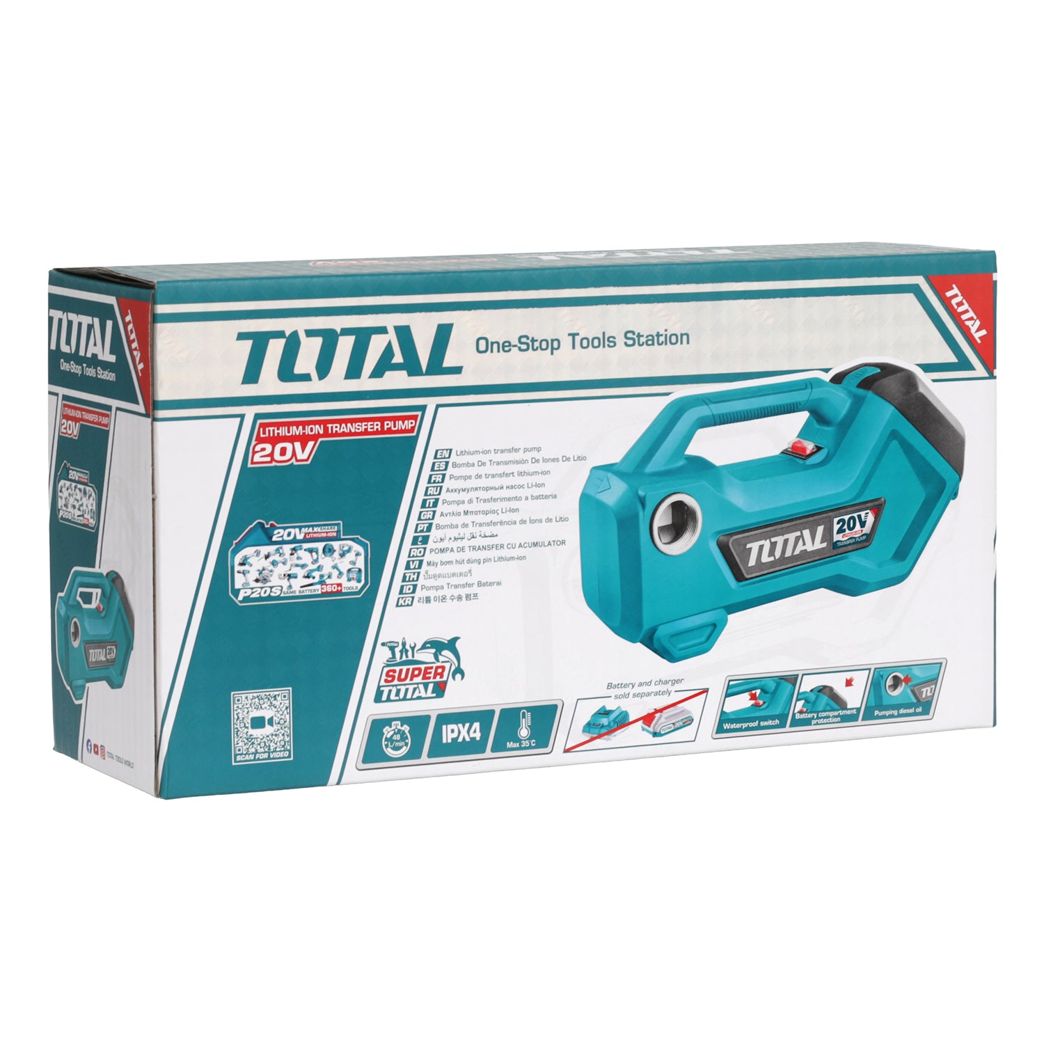 Total Li-Ion 20V Cordless Transfer Pump (Battery not included) - TTPLI2001