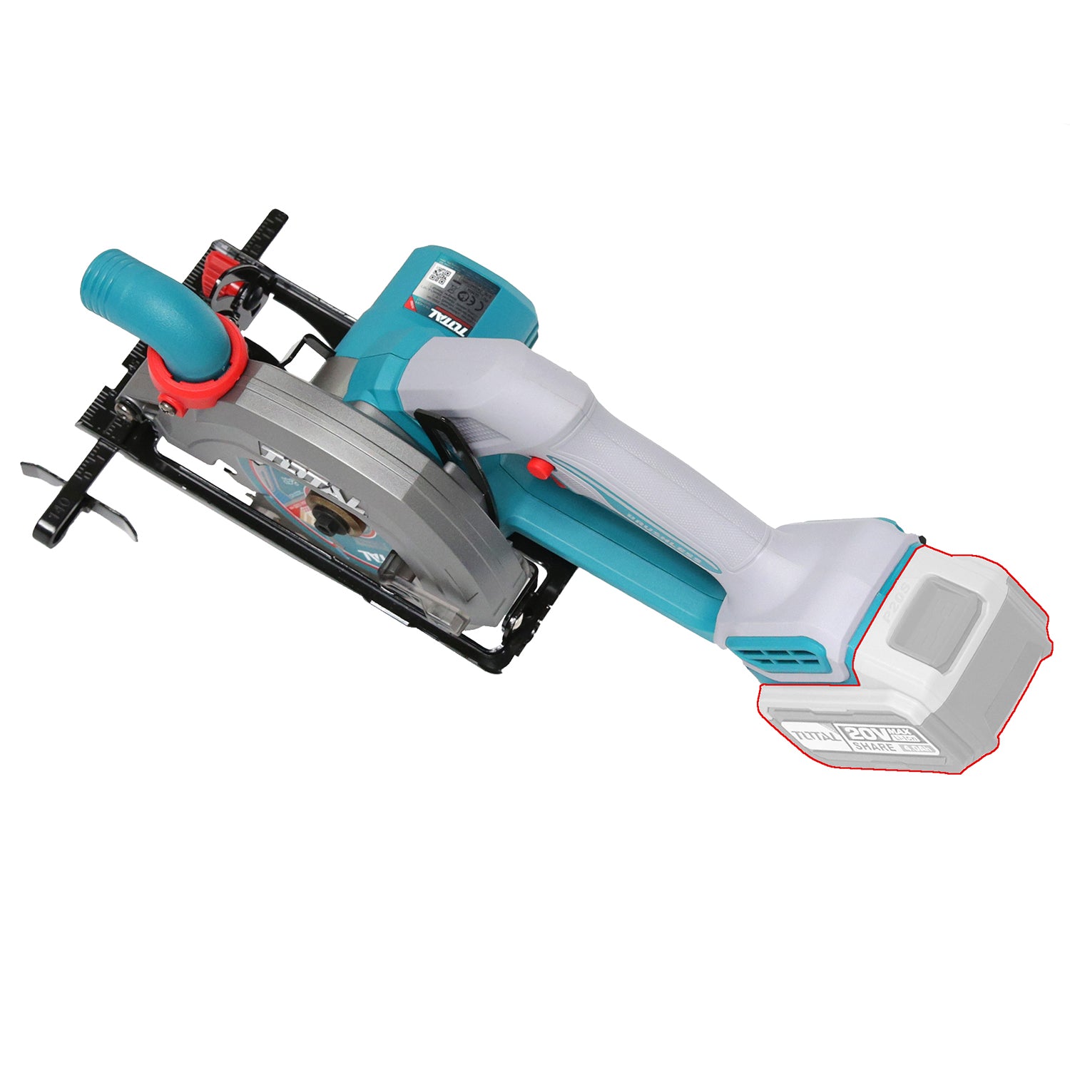 Total Li-Ion 20V Circular Saw 140mm - (Battery Not Included) - TSLI1402