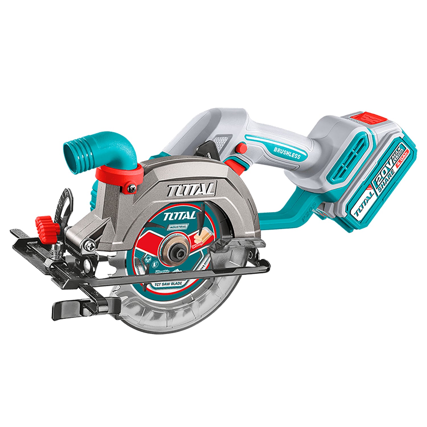 Total Li-Ion 20V Circular Saw 140mm - (with Battery & Charger) - TSLI14021