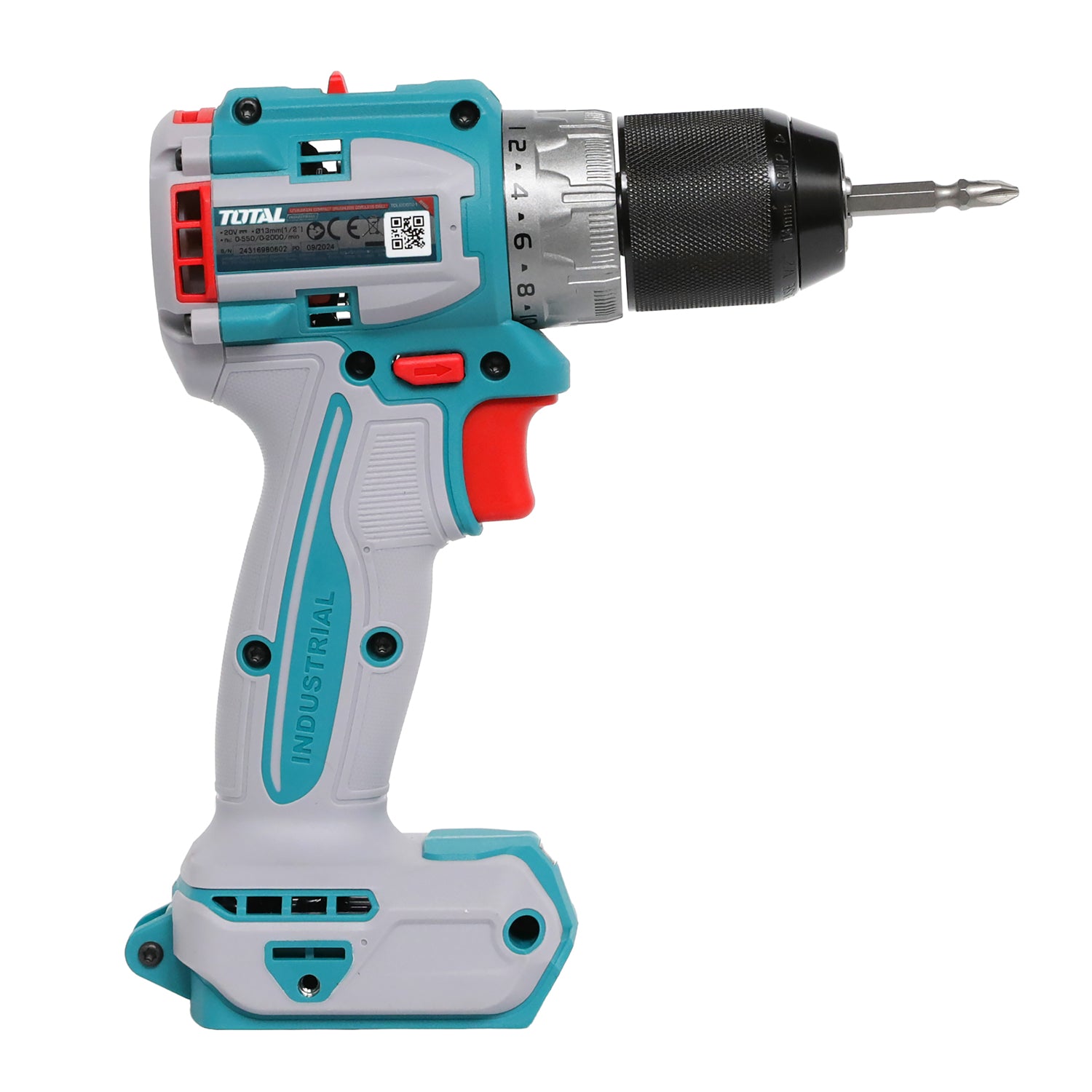 Total Li-Ion 20V Compact Brushless Cordless Drill (Battery not included) - TDLI206021