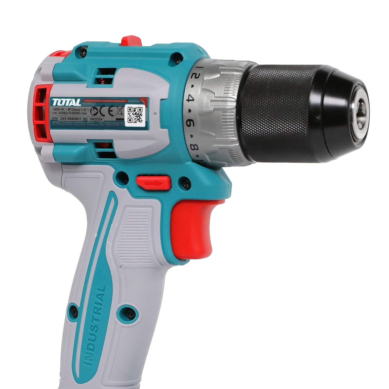 Total Li-Ion 20V Compact Brushless Cordless Drill (Battery not included) - TDLI206021