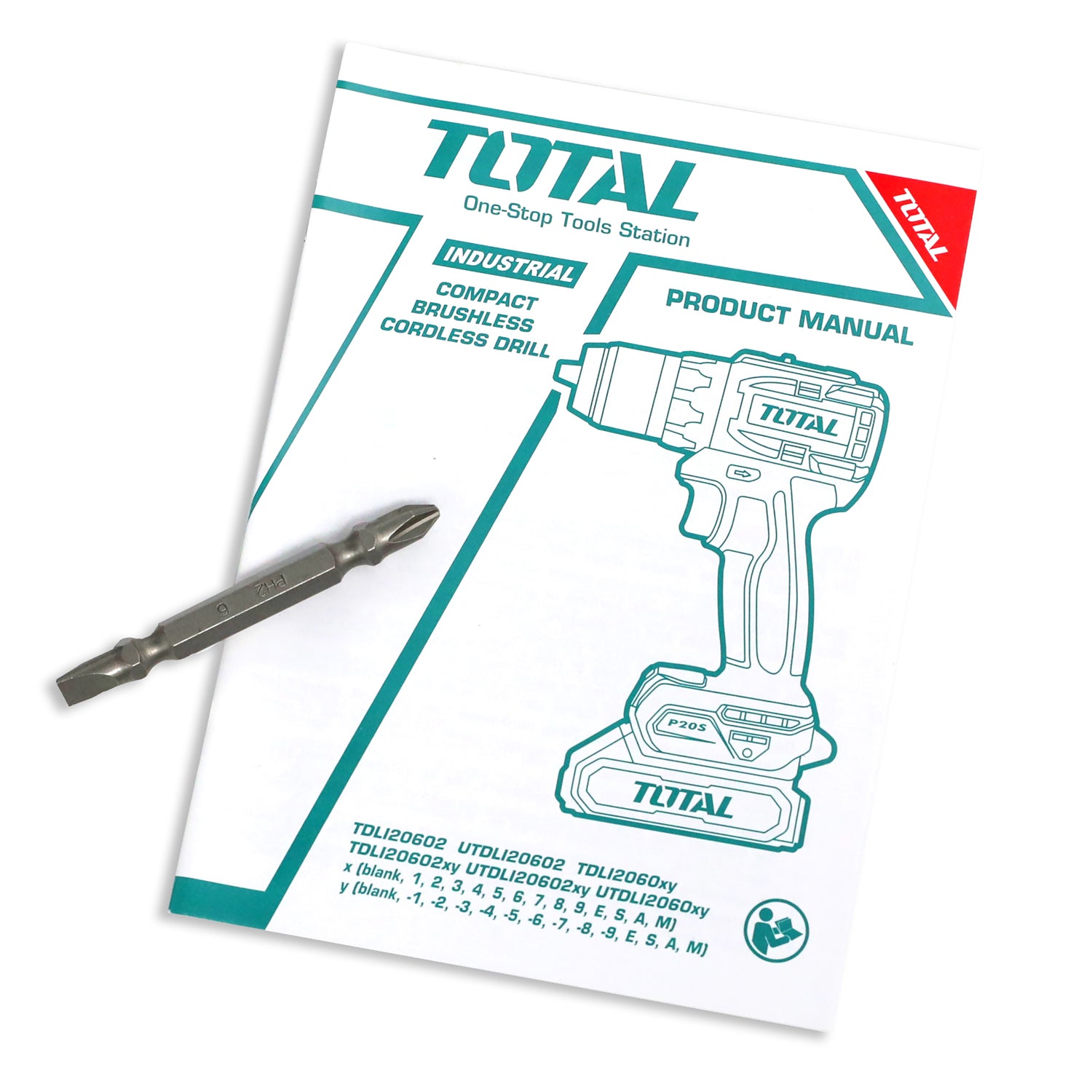 Total Li-Ion 20V Compact Brushless Cordless Drill (Battery not included) - TDLI206021