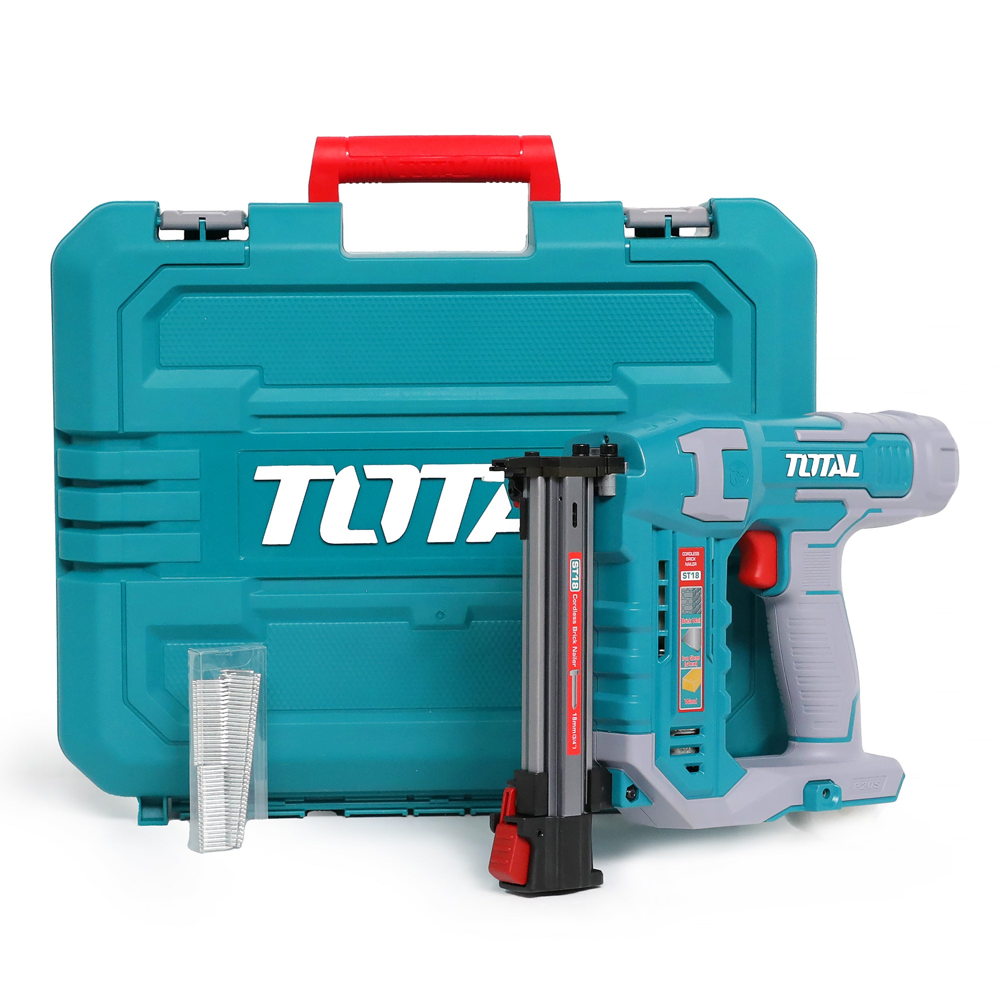 Total Li-Ion 20V Cordless Brick Nailer (Battery not included) - TCSTLI3805