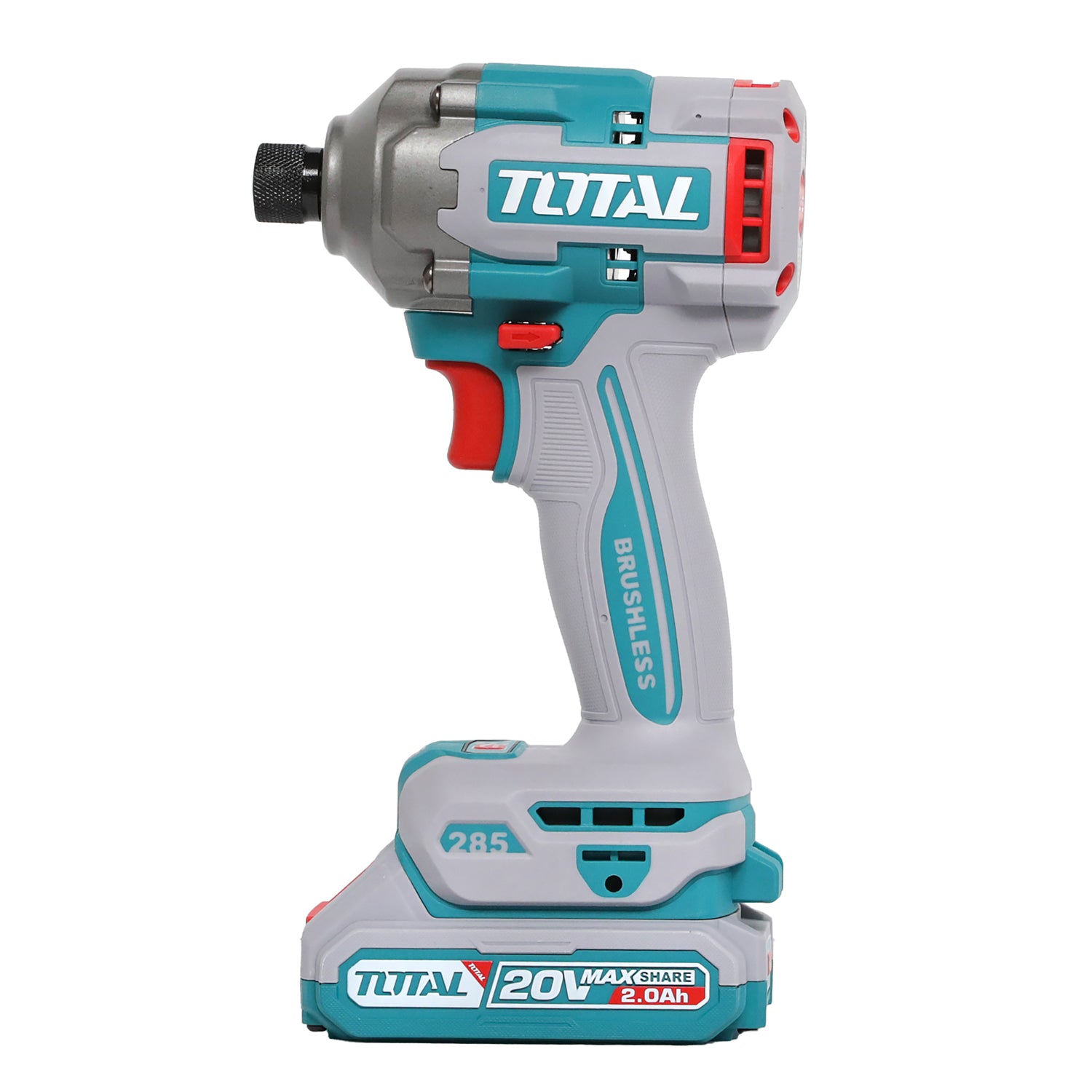 Total Li-Ion 20V Cordless 2pc Combo Kit (with 2 x Batteries & Charger) - TCKLI20277E